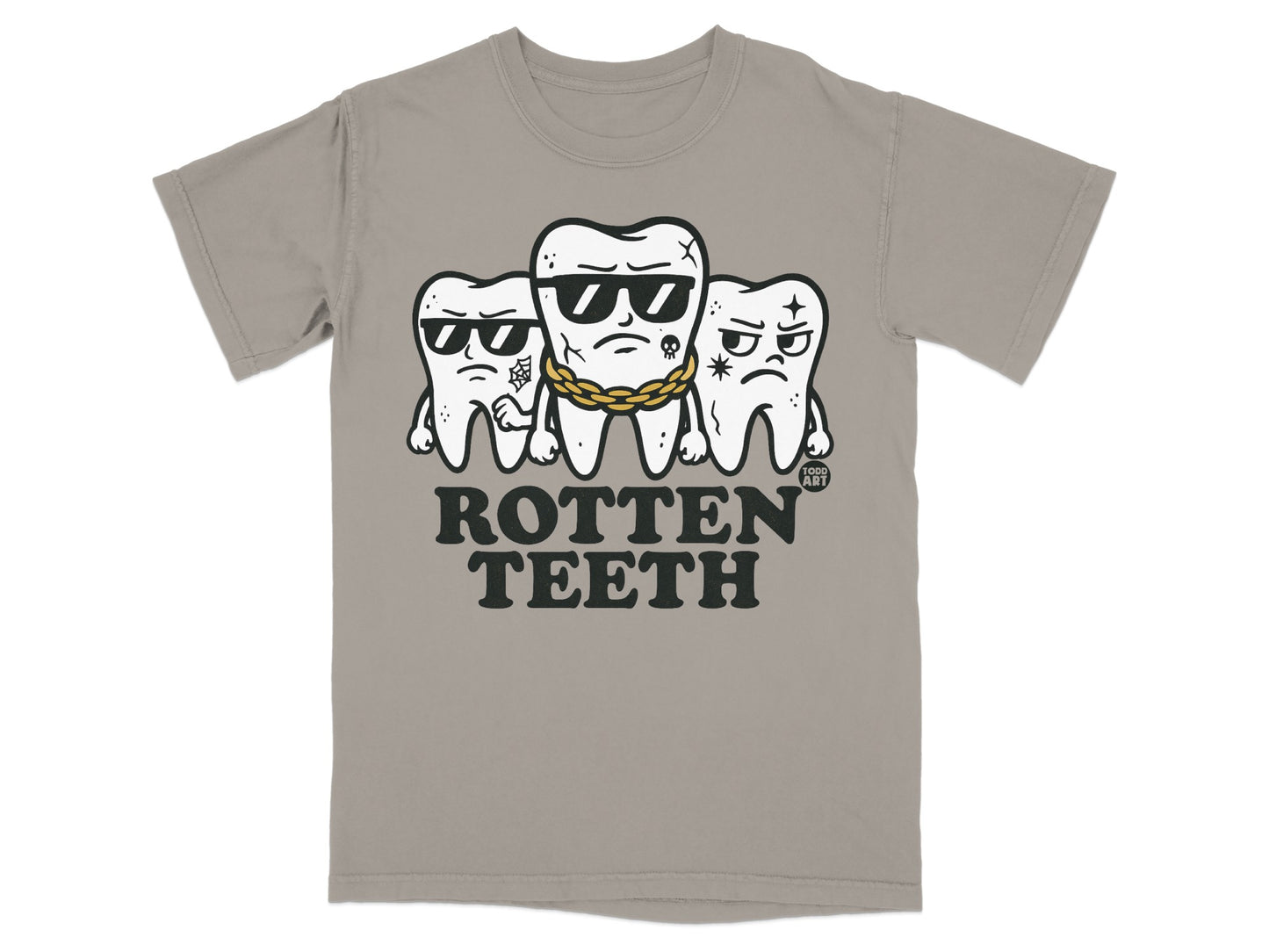 Rotten Teeth Gang Cool Shades Gold Chain Graphic product type