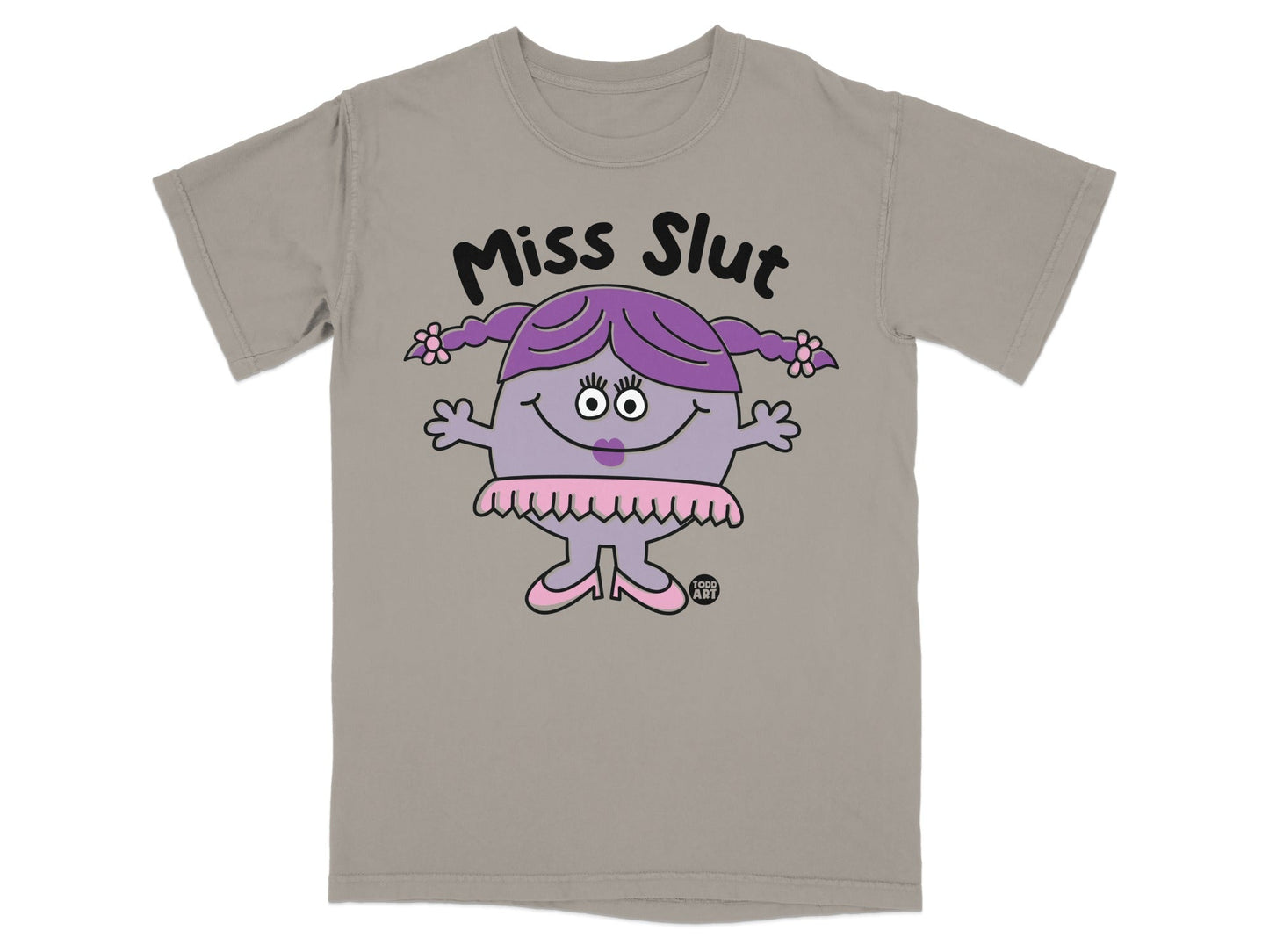 Miss Slut Character Tee Fun Printed T-Shirt Top