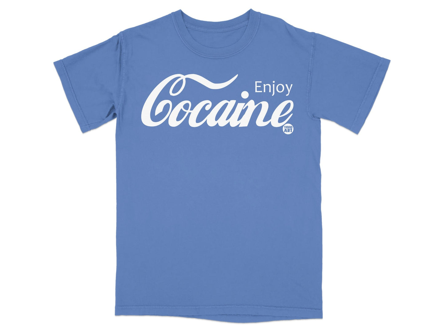 Enjoy Cocaine Graphic Tee Hipster Fashion Retro T-Shirt