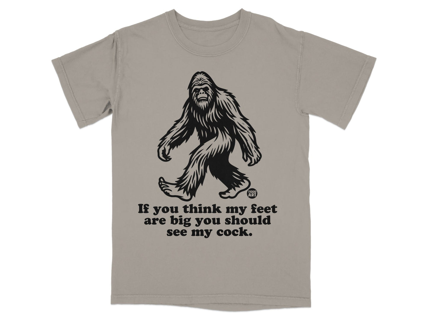 Bigfoot Graphic Tee with Humorous Quote Design