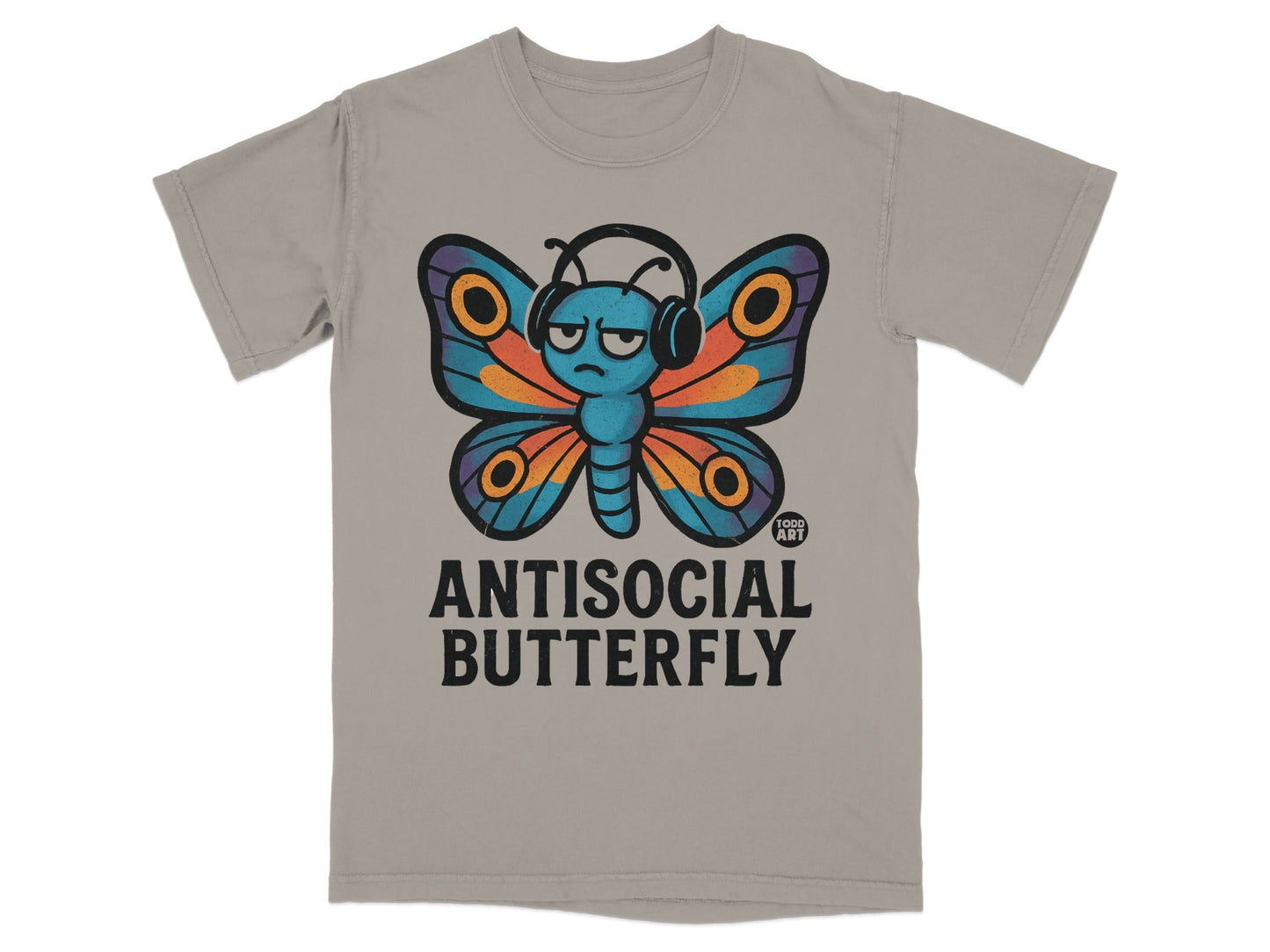 Antisocial Butterfly Graphic Tee Funny Shirt