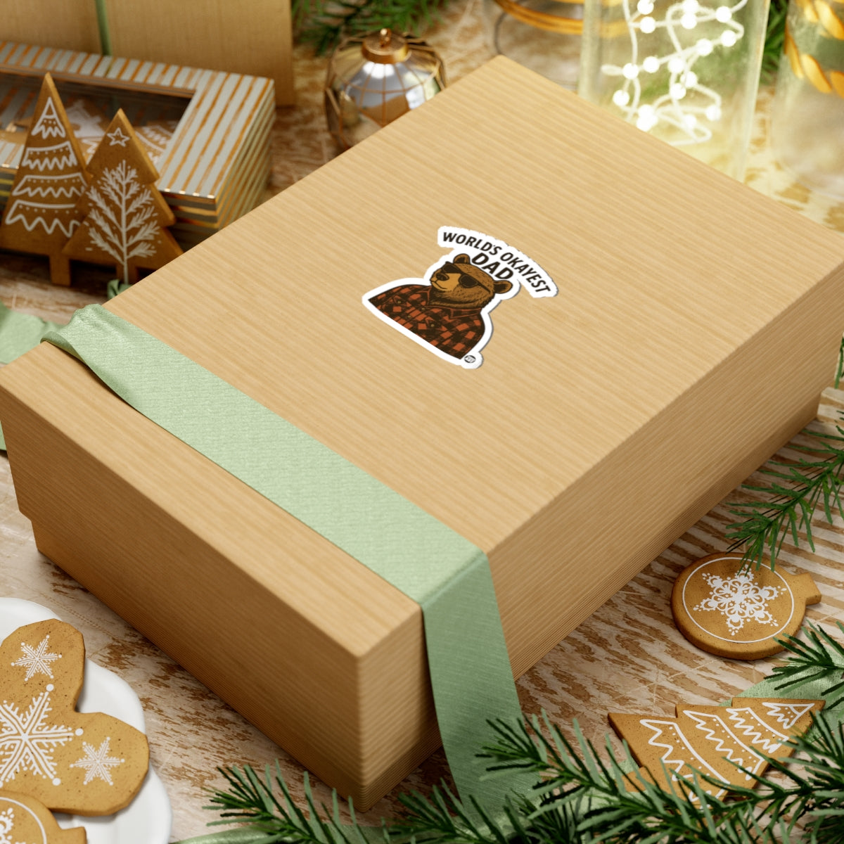 Cool Bear DadTodd Art Sticker