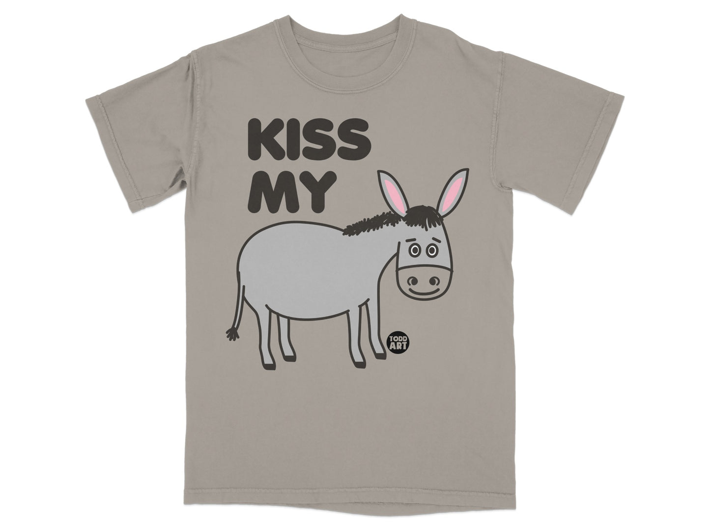 Kiss My Donkey Graphic Todd Art Shirt