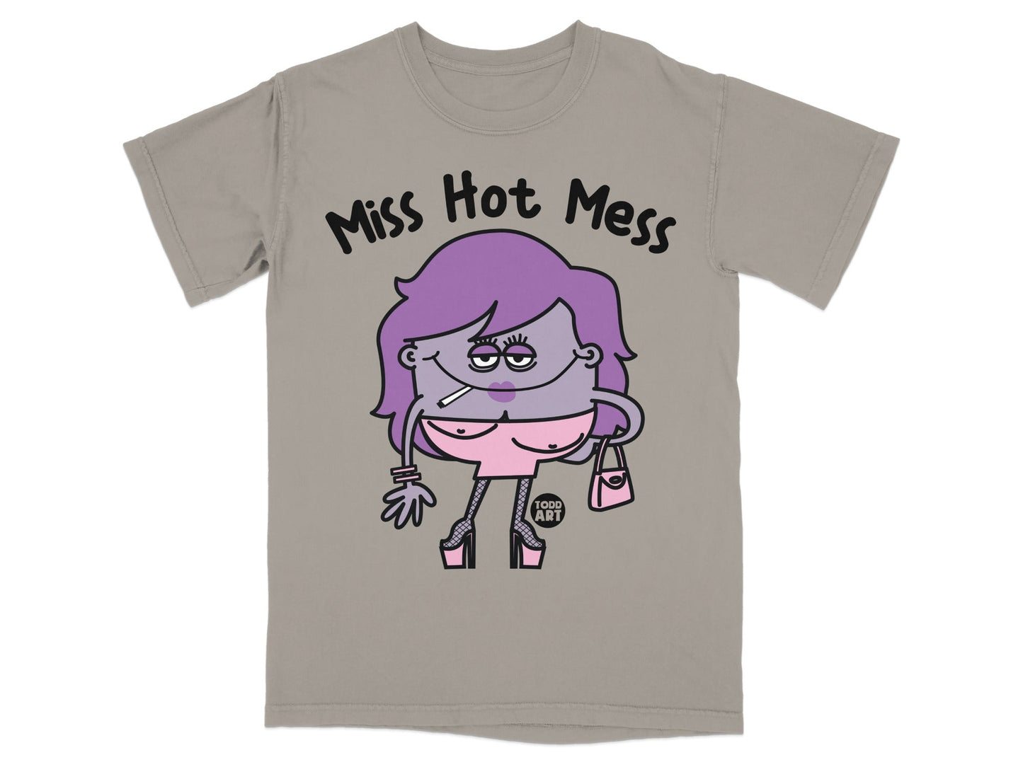 Miss Hot Mess Graphic T-Shirt Custom Design Apparel