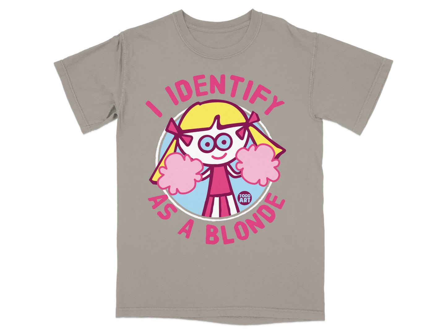 I Identify As A Blonde Cartoon Character T-Shirt