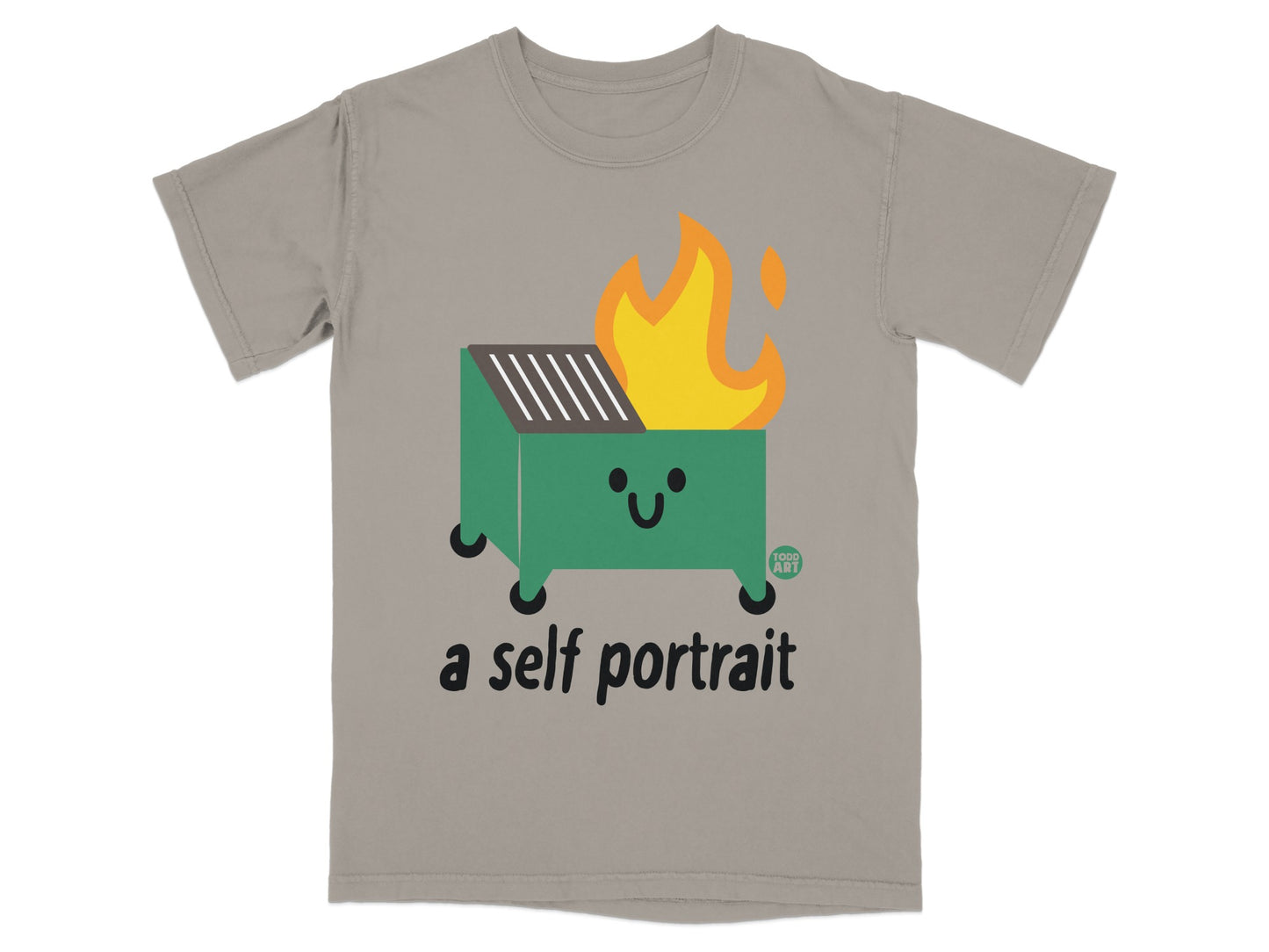 Funny Smiley Dumpster Fire a self portrait product type