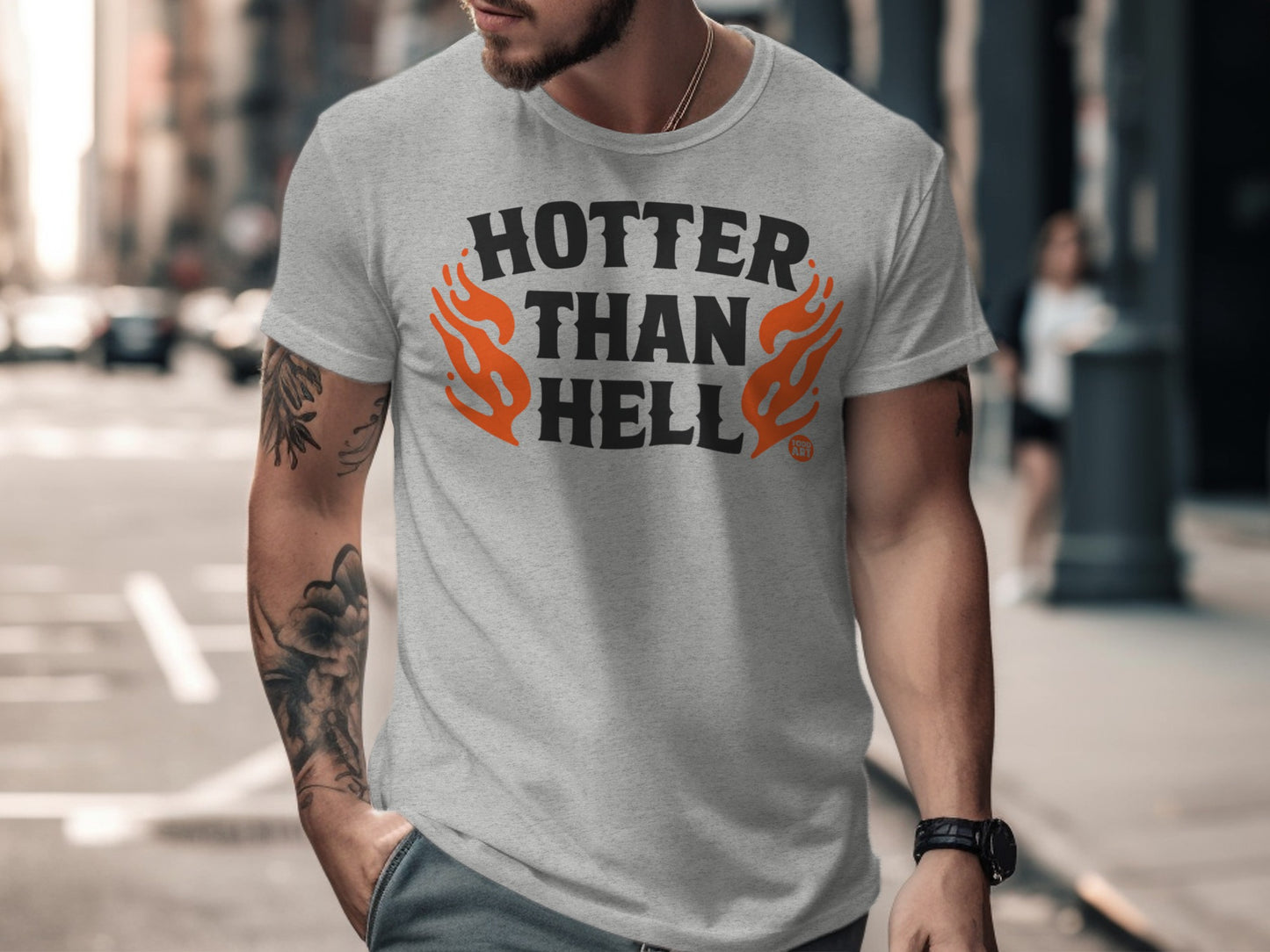 Hotter Than Hell Graphic Tee for Casual Streetwear