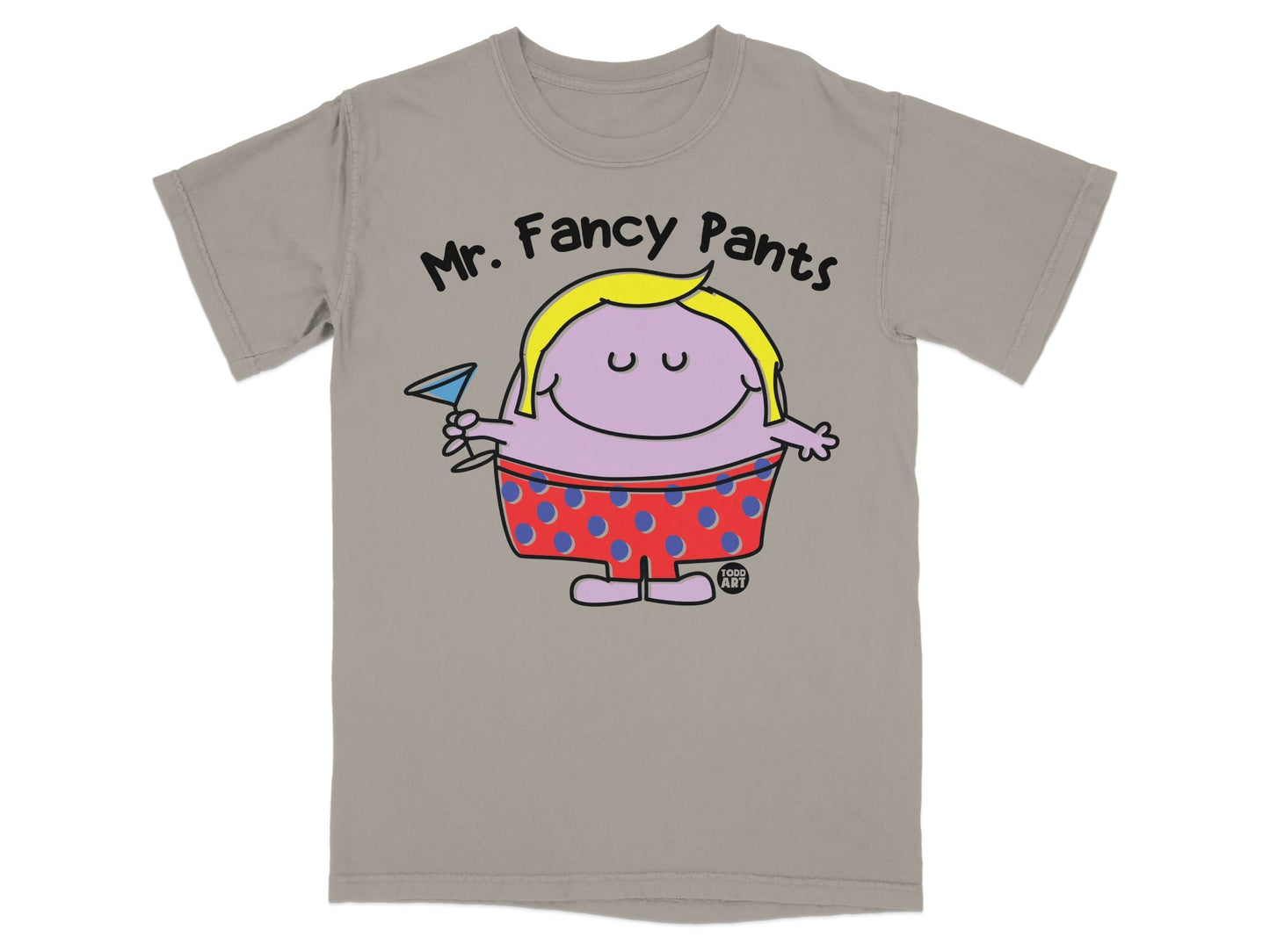 Mr. Fancy Pants Graphic Cartoon Character T-Shirt
