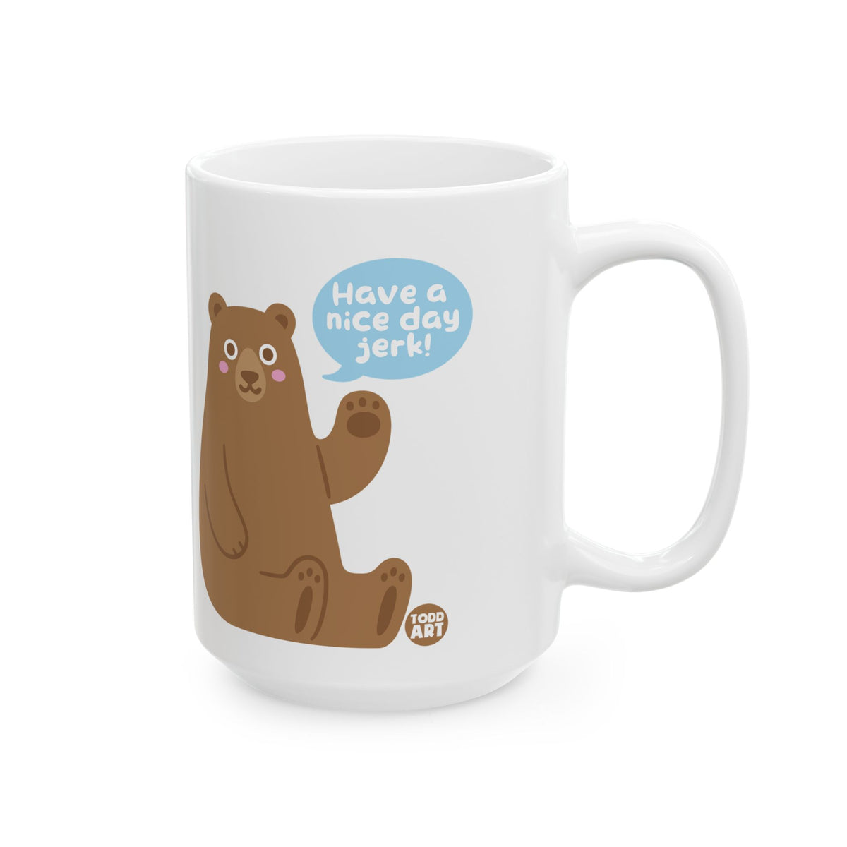 Friendly Bear Greeting Todd Art Mug