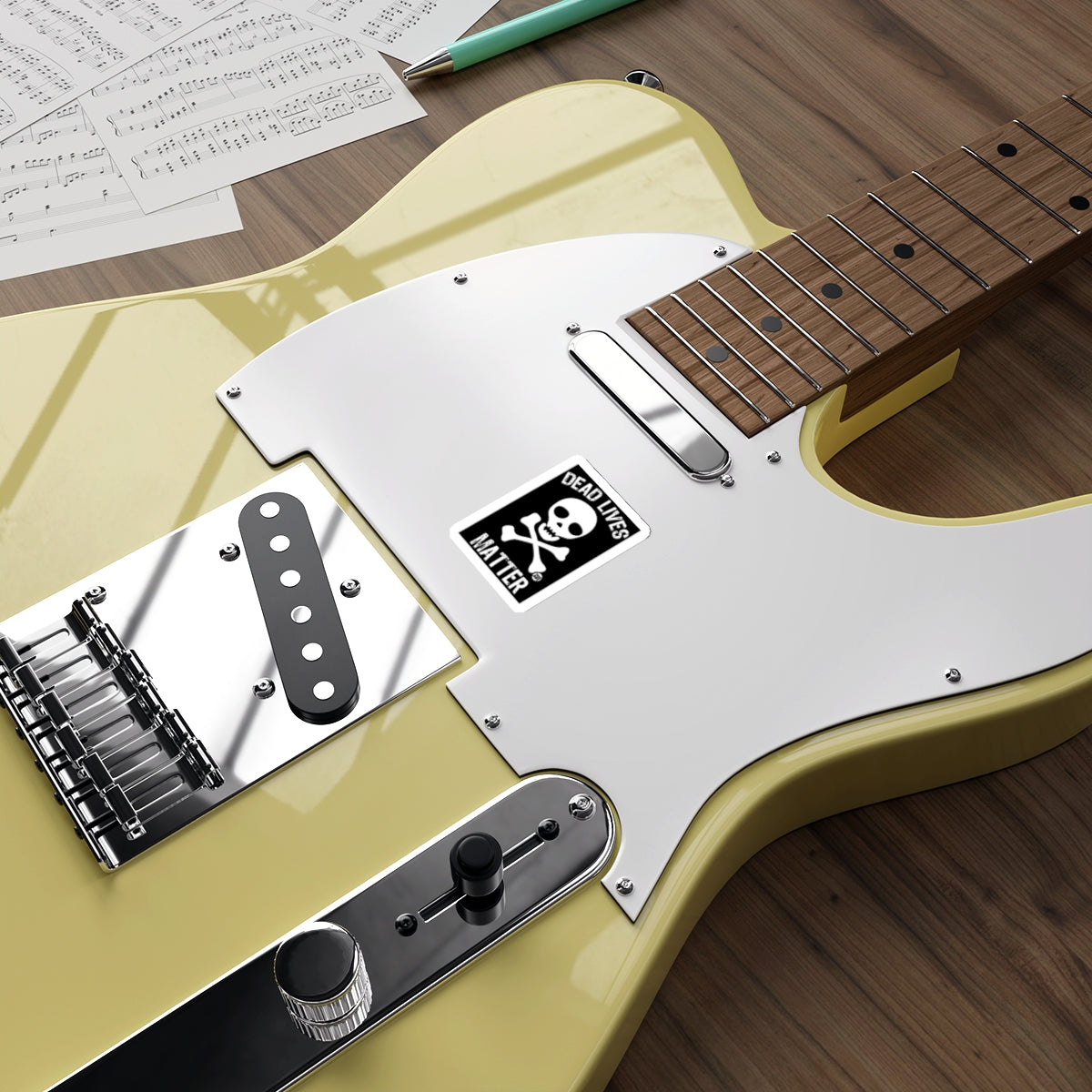 DEAD LIVES MATTER Skull Crossbones Sticker