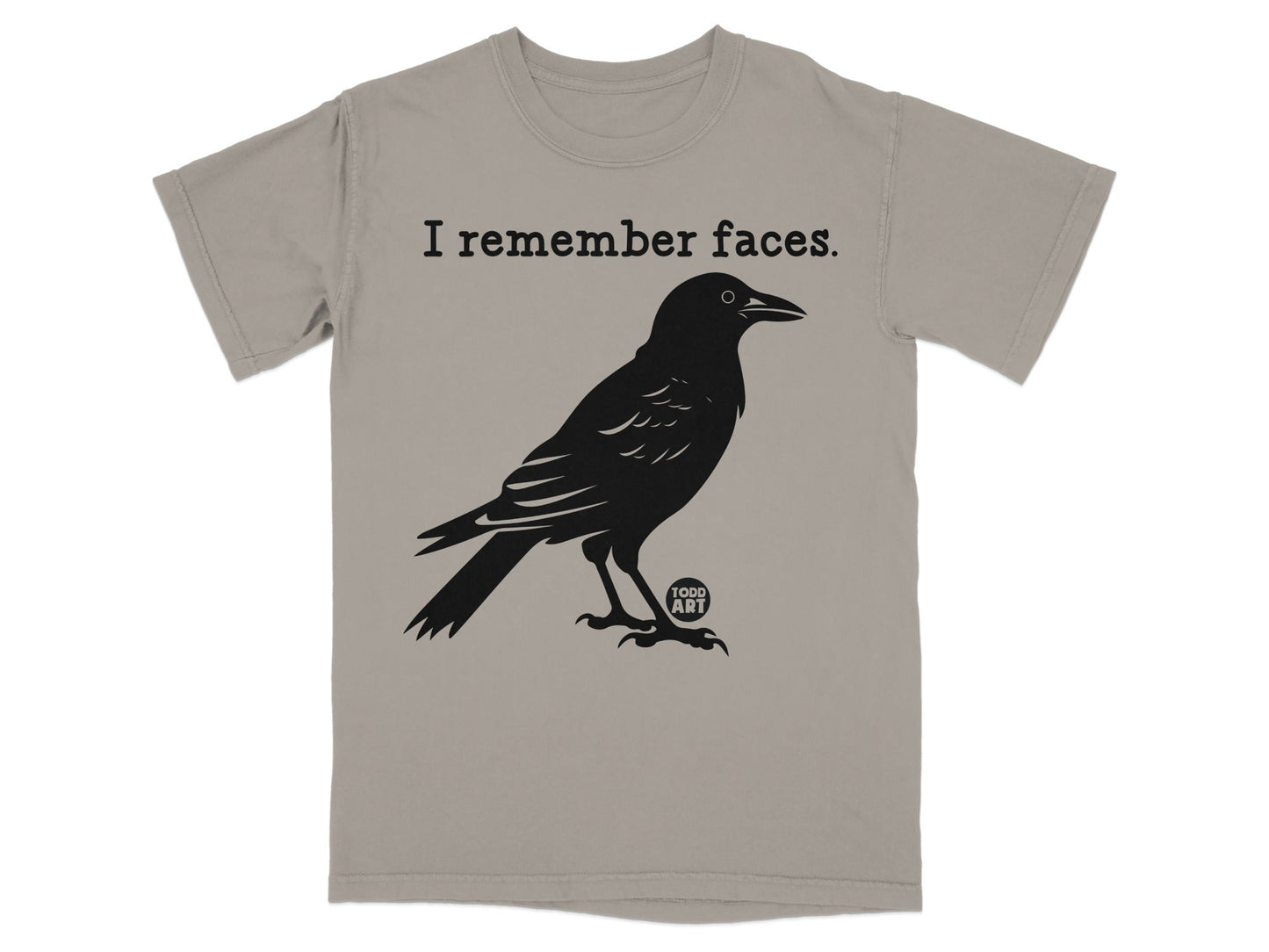 I Remember Faces Crow Graphic Todd Art Shirt