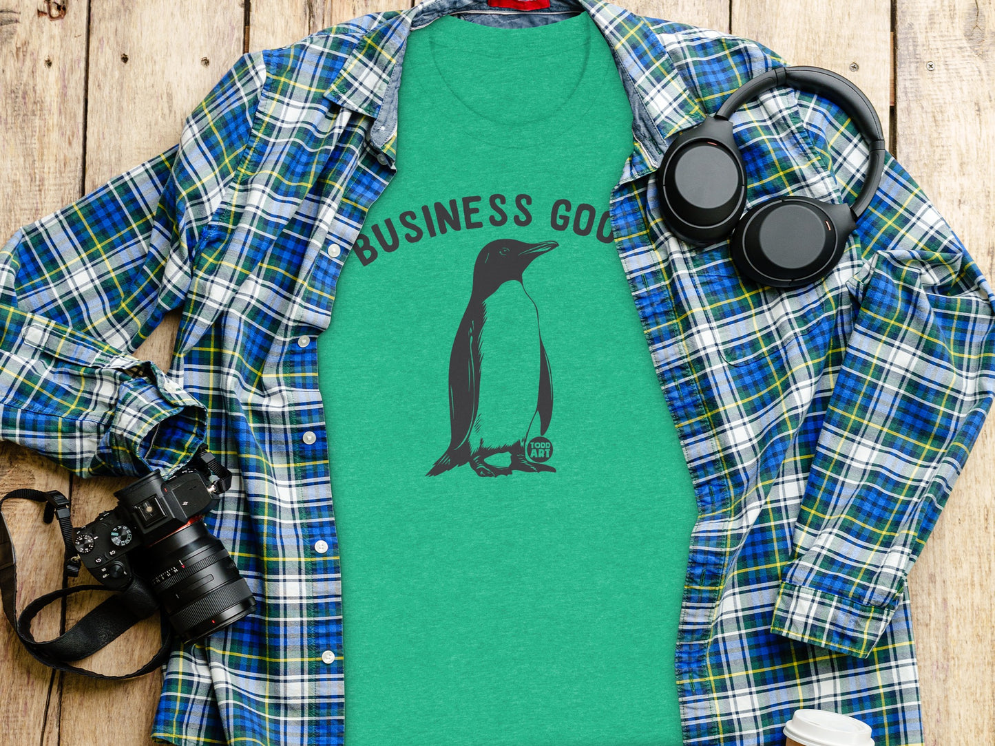 Business Goose Graphic Tee Unique Fun Design Shirt