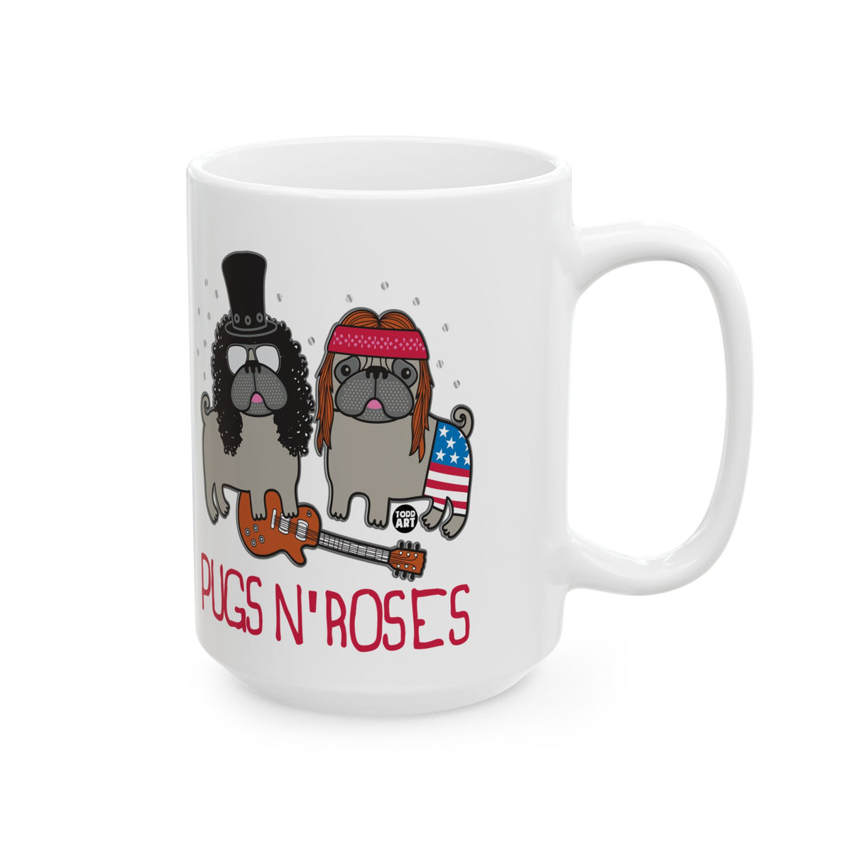 Rock and Roll Dogs Todd Art Mug