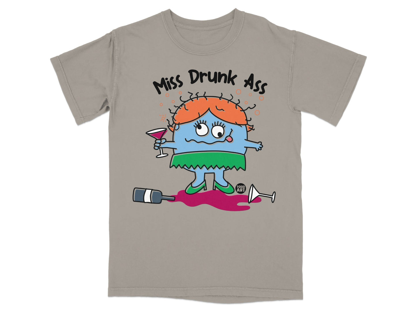 Miss Drunk Ass Funny Humorous Novelty Graphic T-shirt