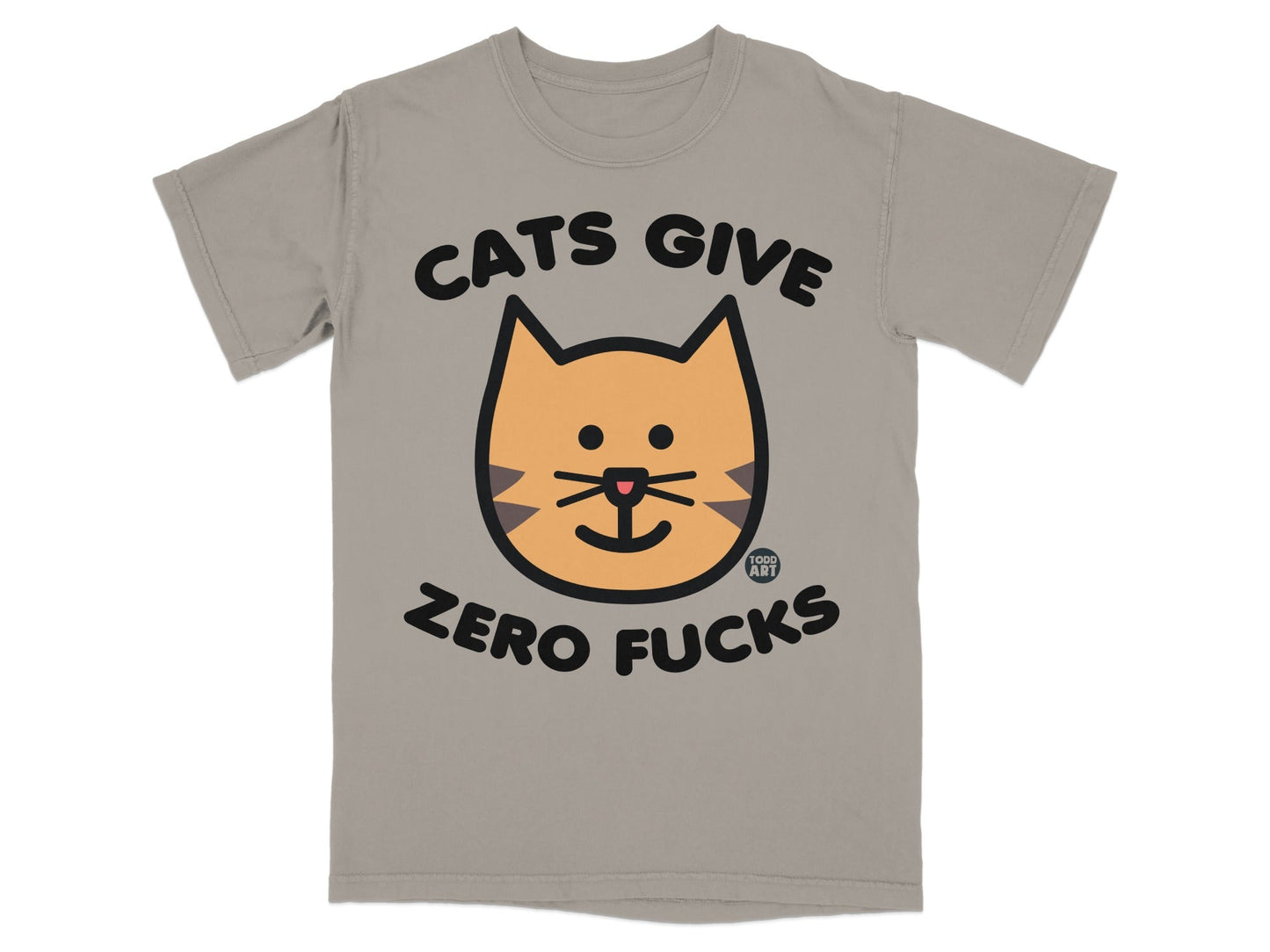 Cats Give Zero Fucks Funny T-Shirt