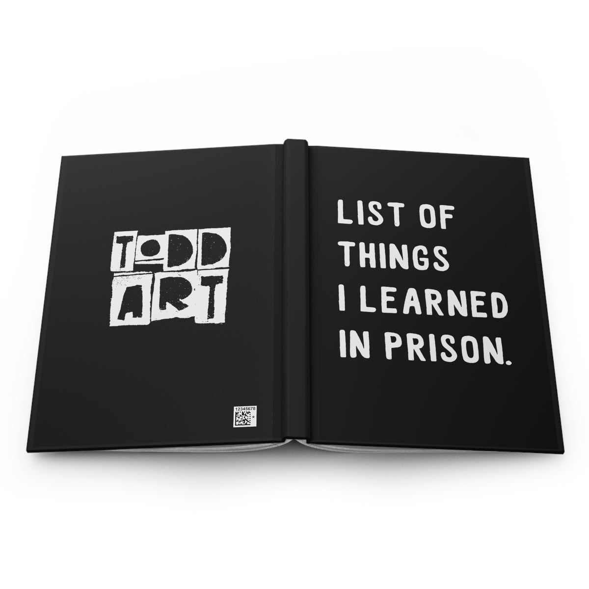List of Things I Learned in Prison Hardcover Notebook