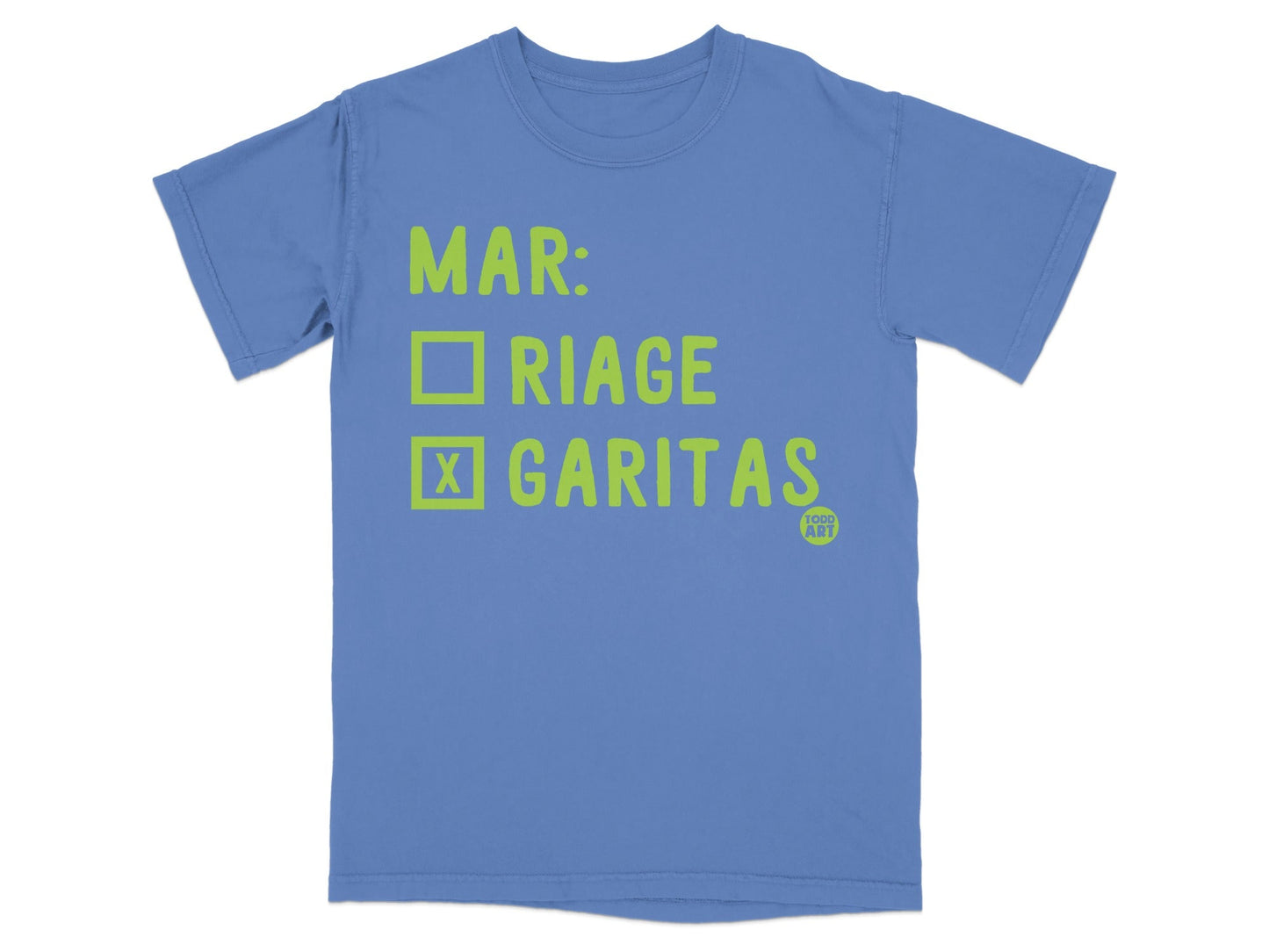 Fun Mar Garitas Checkmark Tee Shirt Design