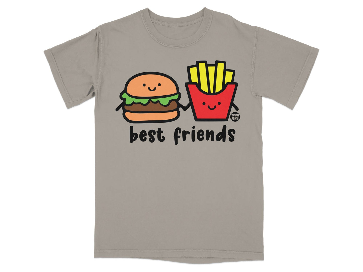Cute Burger And Fries Best Friends T-shirt