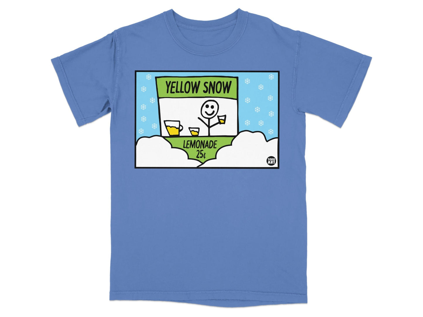 Funny Yellow Snow Lemonade Stand Graphic Tee