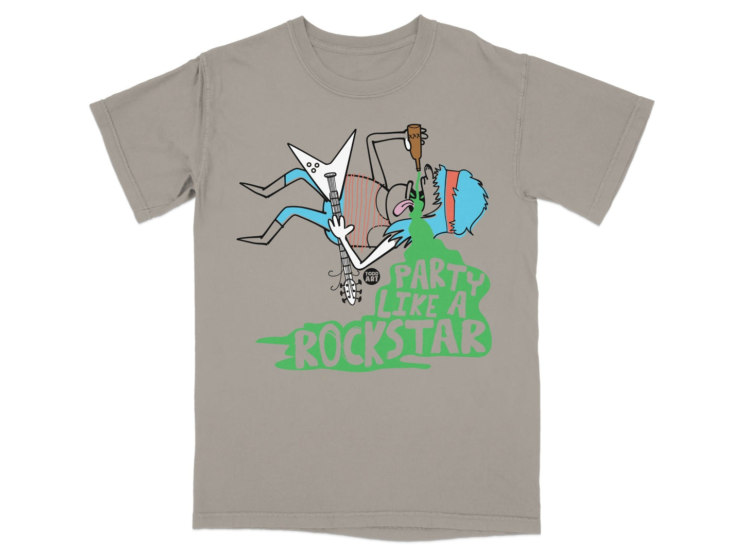 Party Like a Rockstar Graphic Print T-shirt