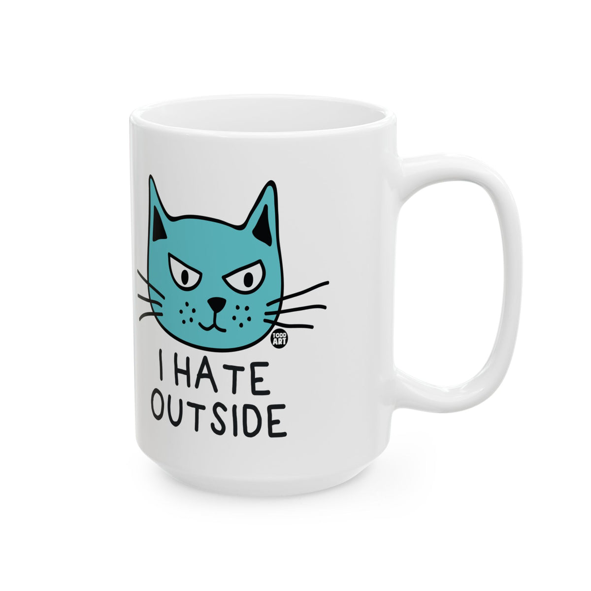 Angry Feline Expression Todd Art Mug