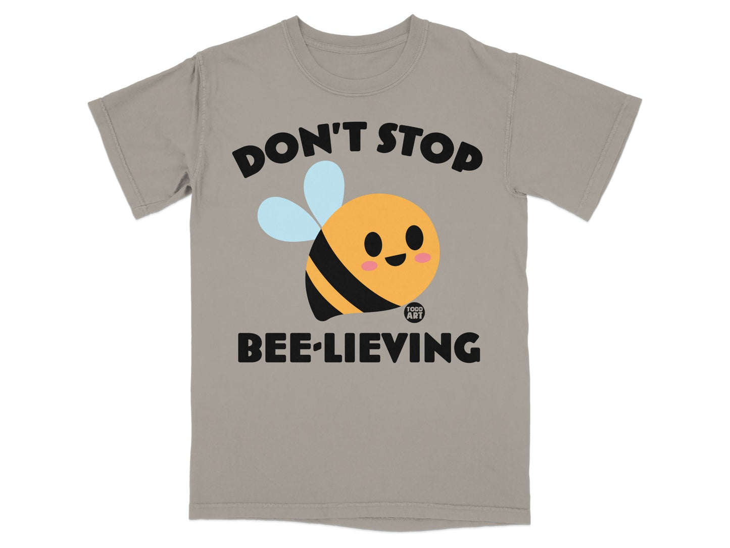 Don't Stop Bee-lieving Cute Bee Graphic T-shirt