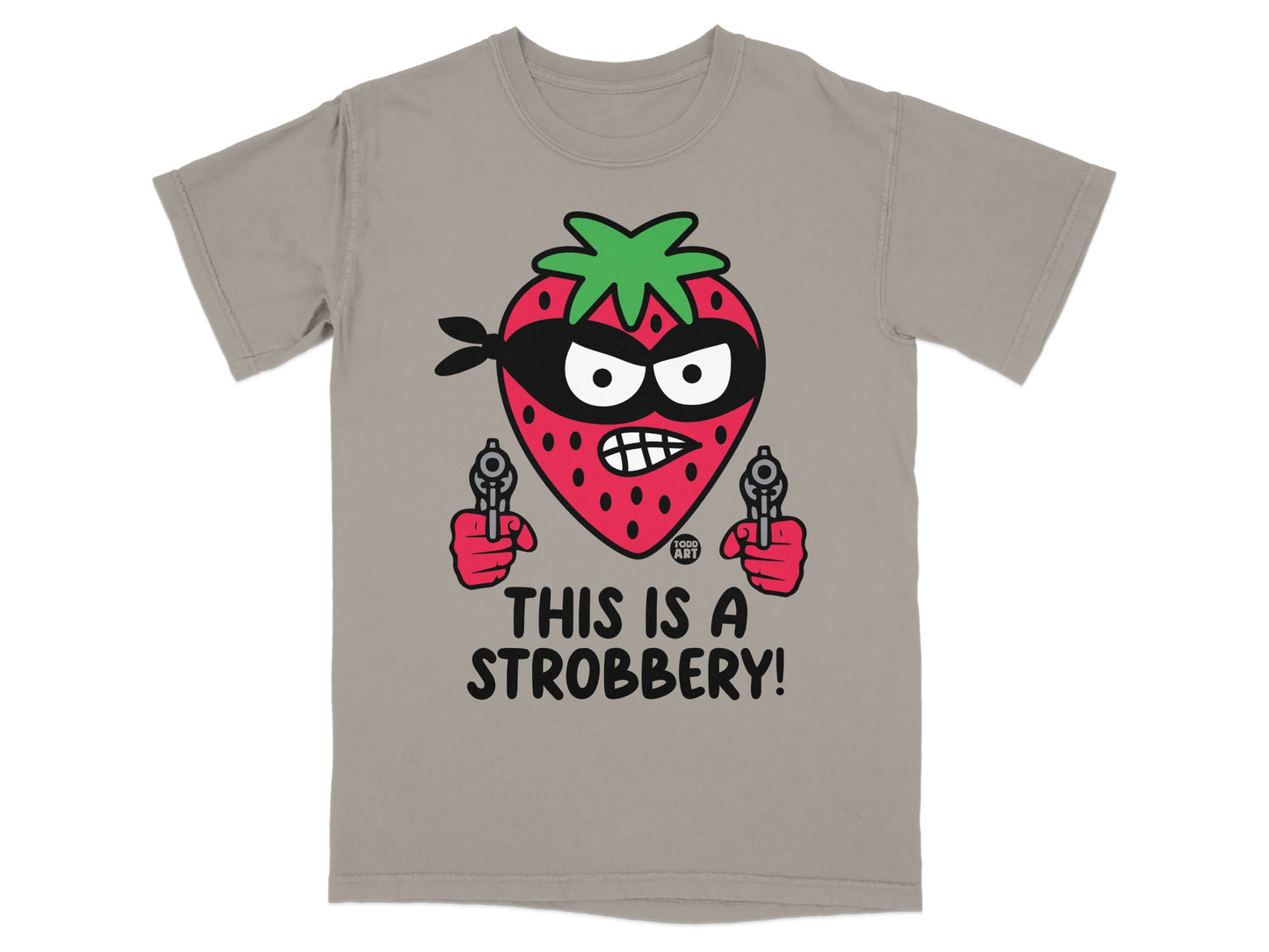 Angry Strawberry Bandit Guns Strobbery Funny Graphic product type