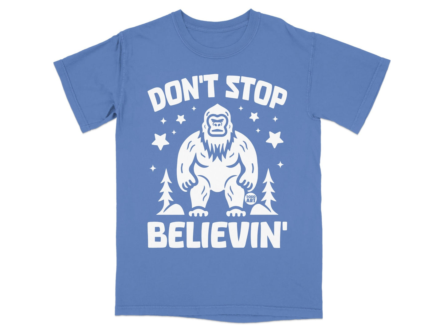 Don't Stop Believin' Bigfoot Graphic T-Shirt