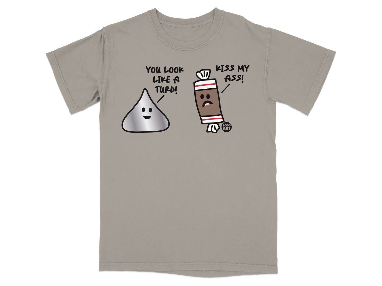 Funny Hershey Kiss and Toothpaste Characters Shirt