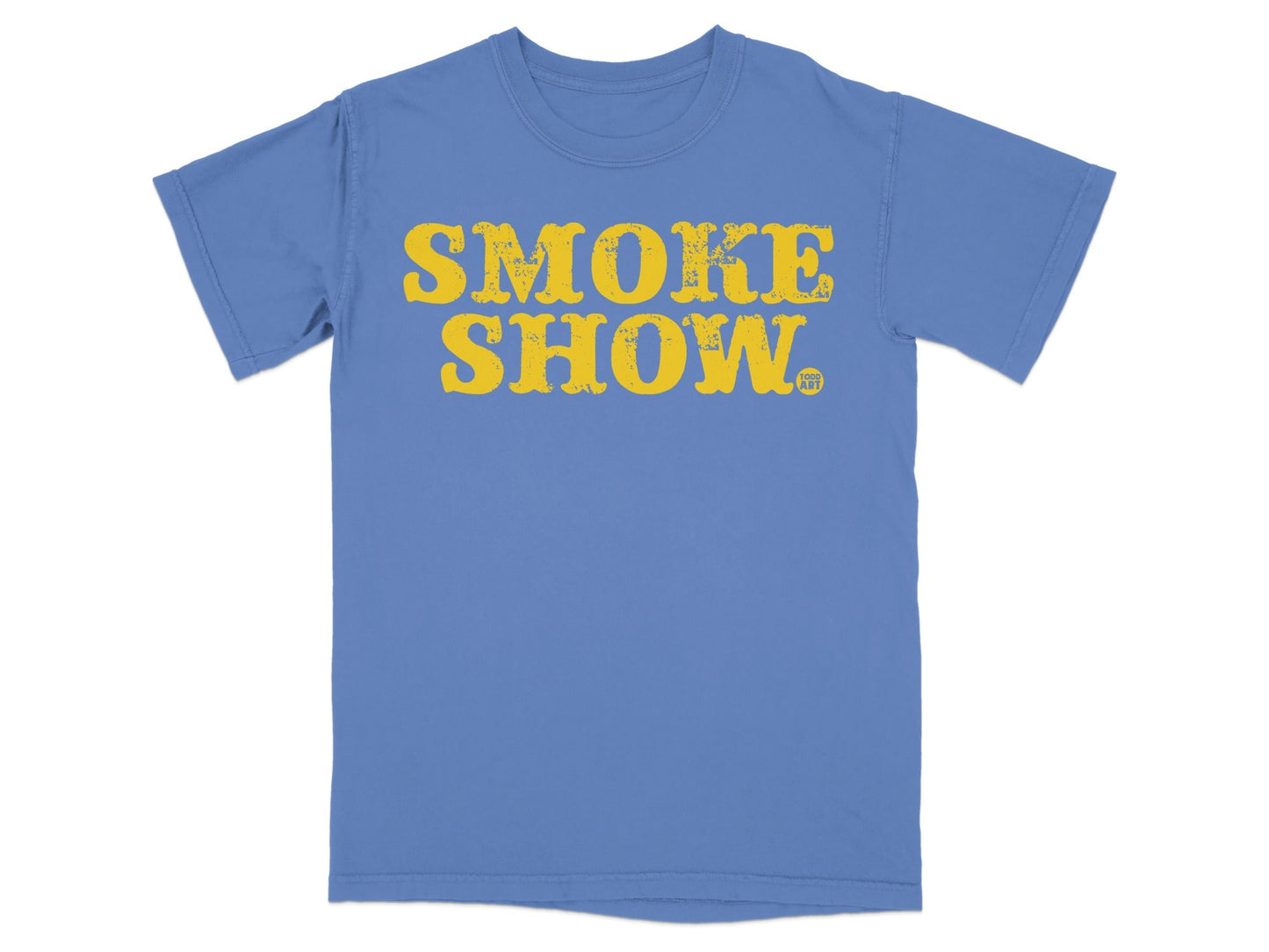 Blue Smoke Show Graphic T-Shirt for Casual Wear