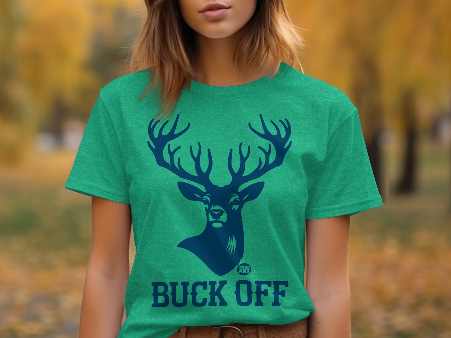 Stylish Buck Off Deer Graphic Tee