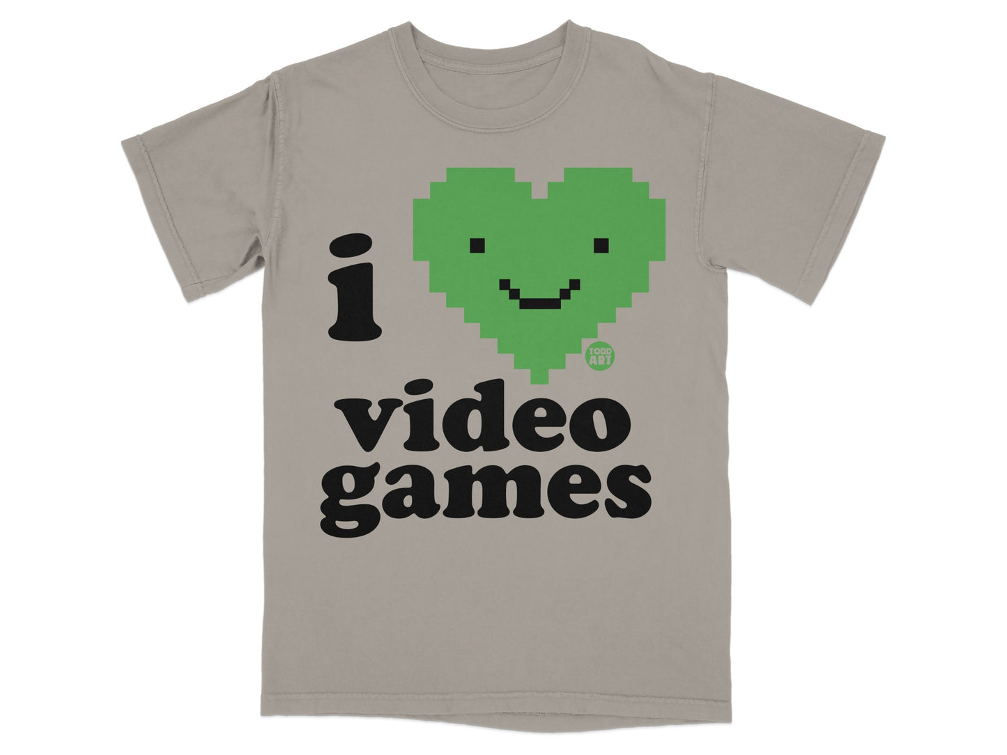 I Heart Video Games Pixel Art Graphic T-Shirt