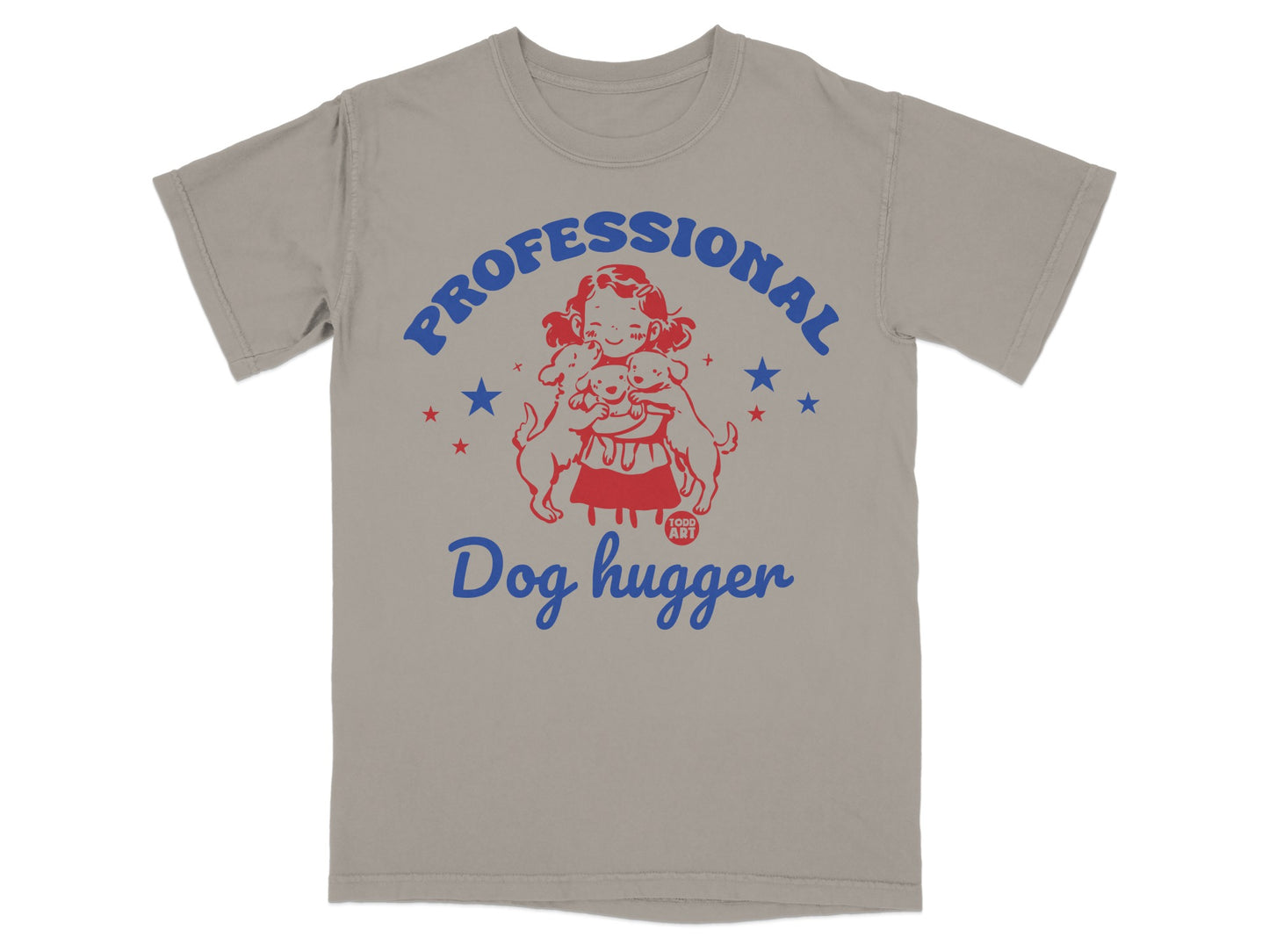 Professional Dog Hugger Graphic T-Shirt for Pet Lovers