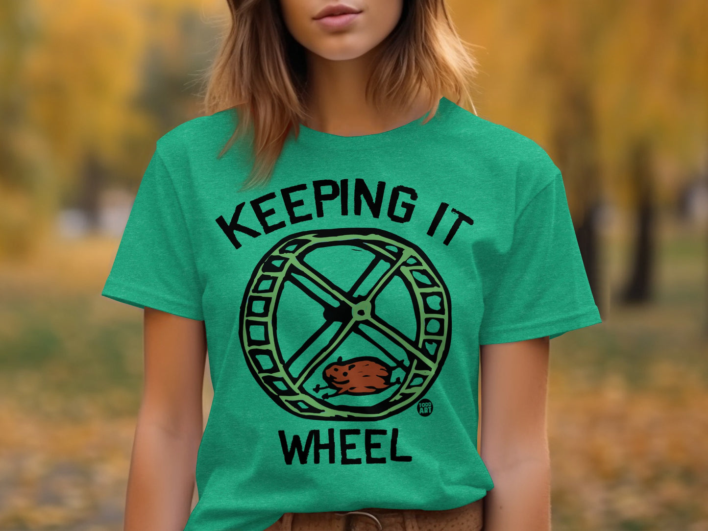 Keeping It Wheel Graphic T-Shirt Casual Fashion
