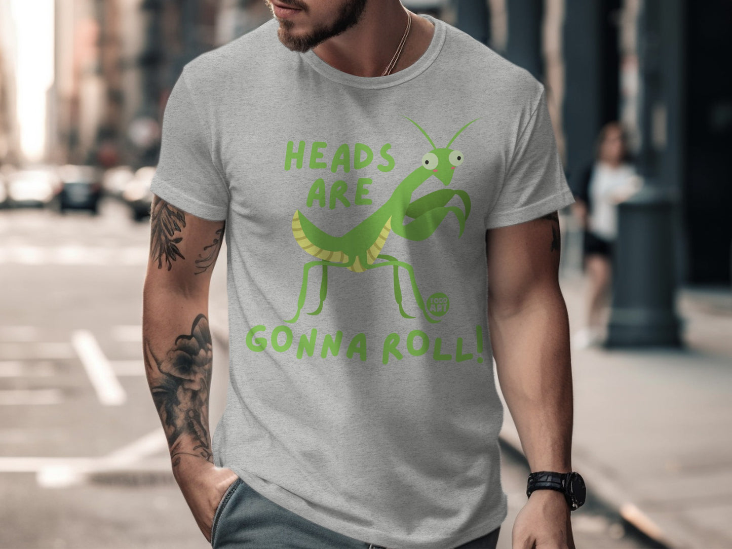 Heads Are Gonna Roll Praying Mantis Graphic Tee