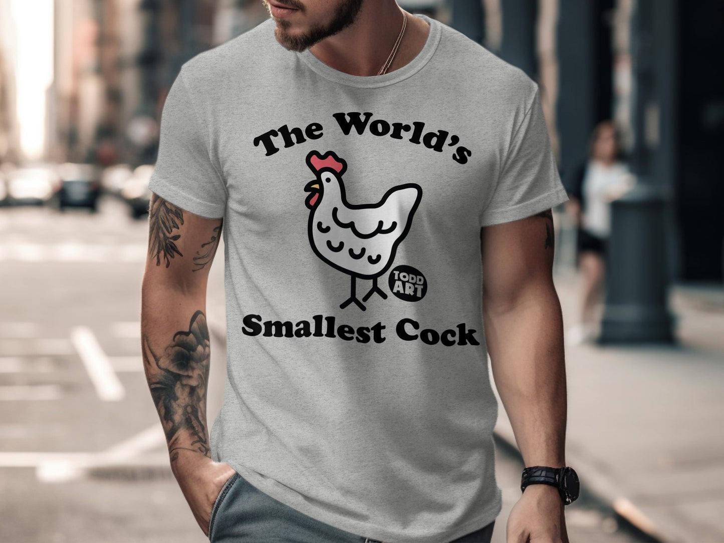 The World's Smallest Cock Todd Art Humor T-shirt
