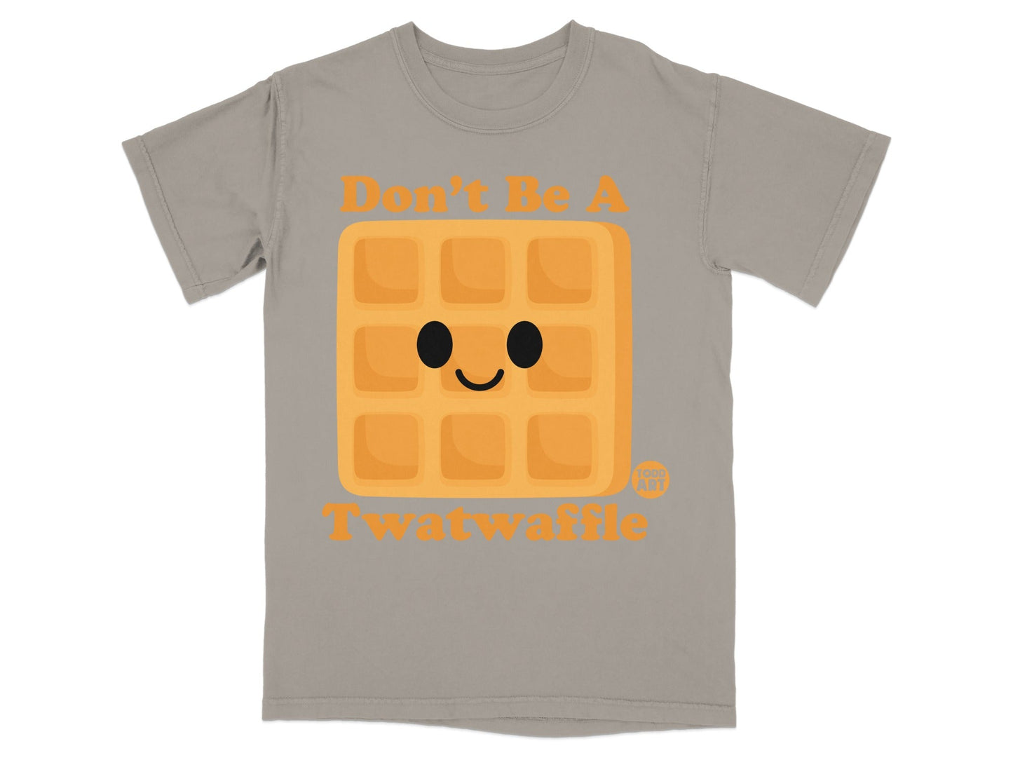 Don't Be A Smiling Waffle Graphic Fun T-Shirt