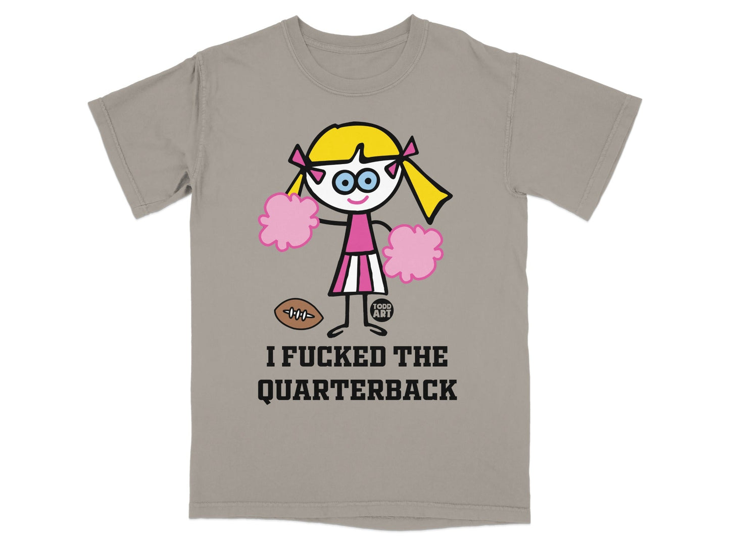 I Fucked the Quarterback Cheerleader Graphic Shirt