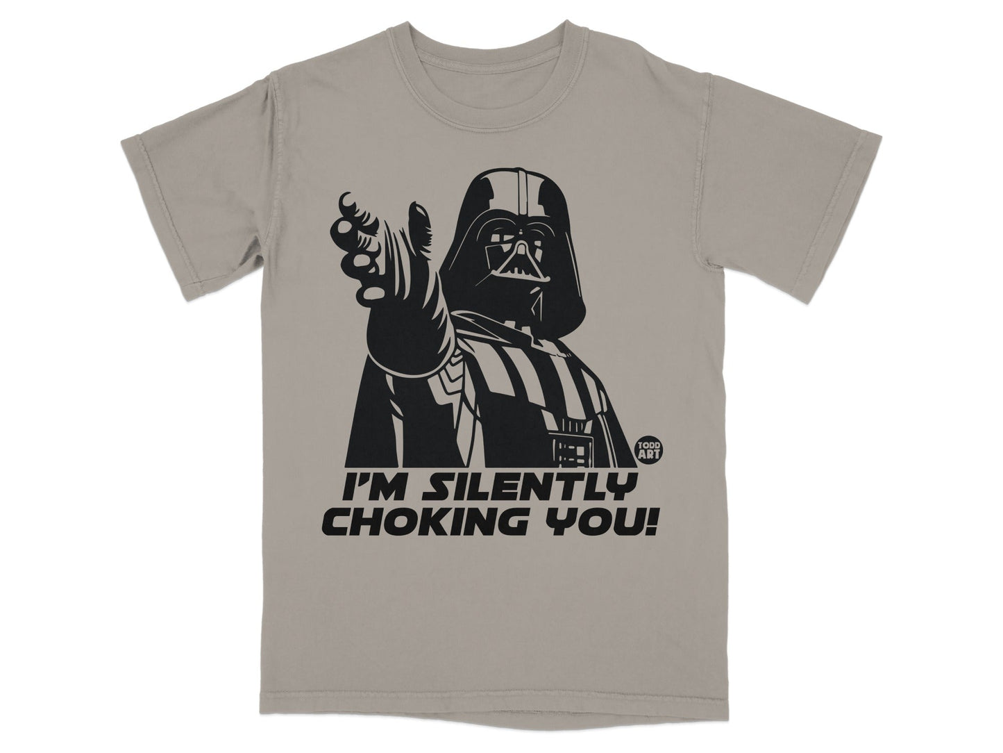 Darth Vader pointing with "I'm silently choking you!" text.