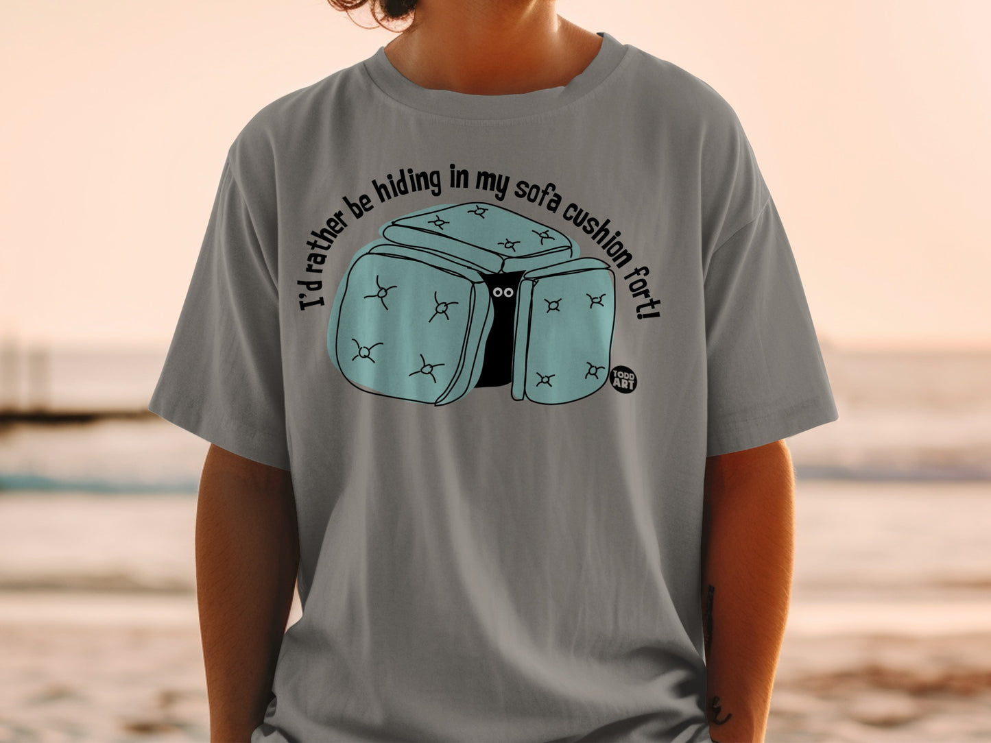 I'd rather be hiding in my sofa cushion fort! product type
