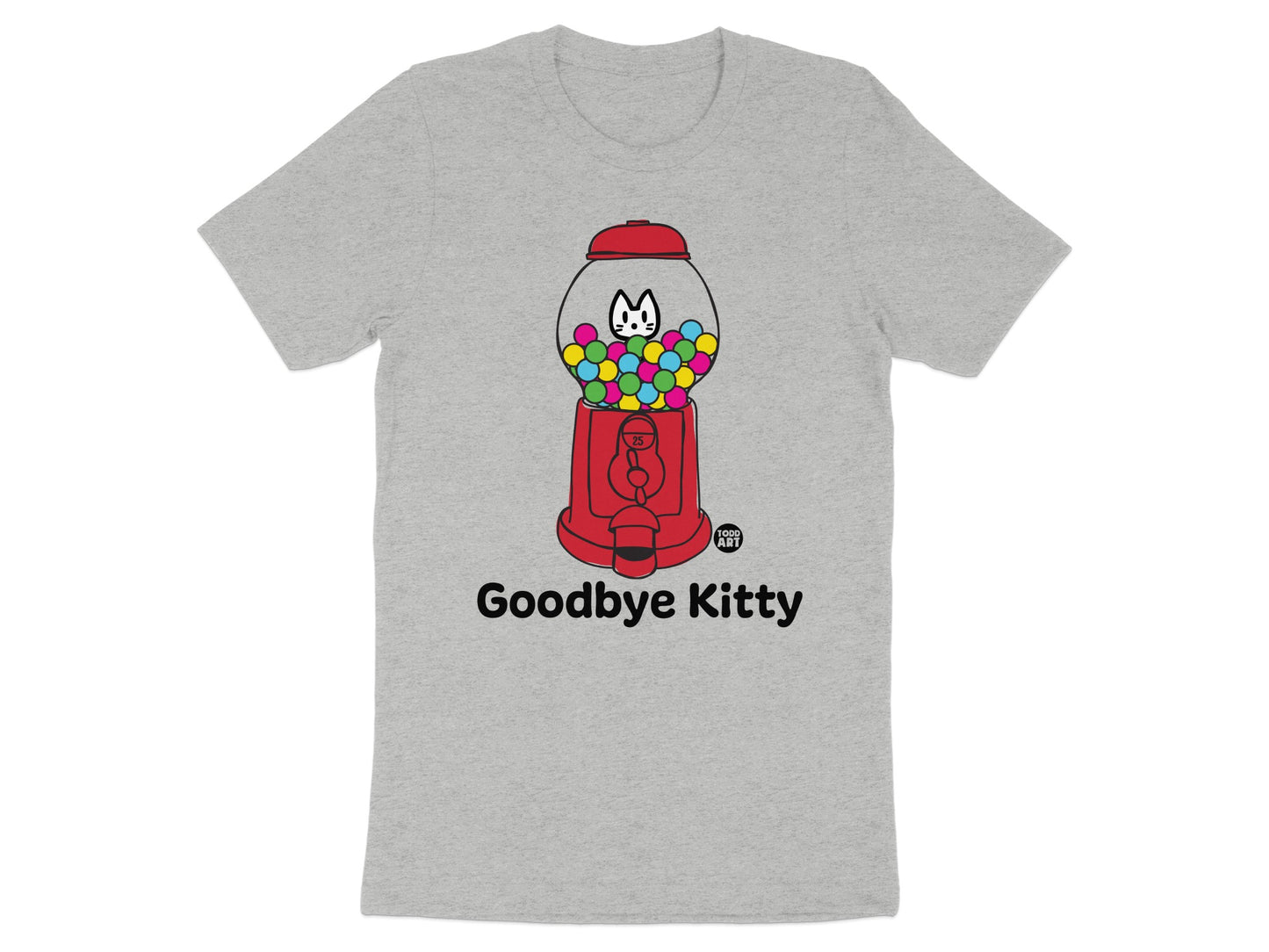 Goodbye Kitty Bubblegum Machine Graphic T-Shirt