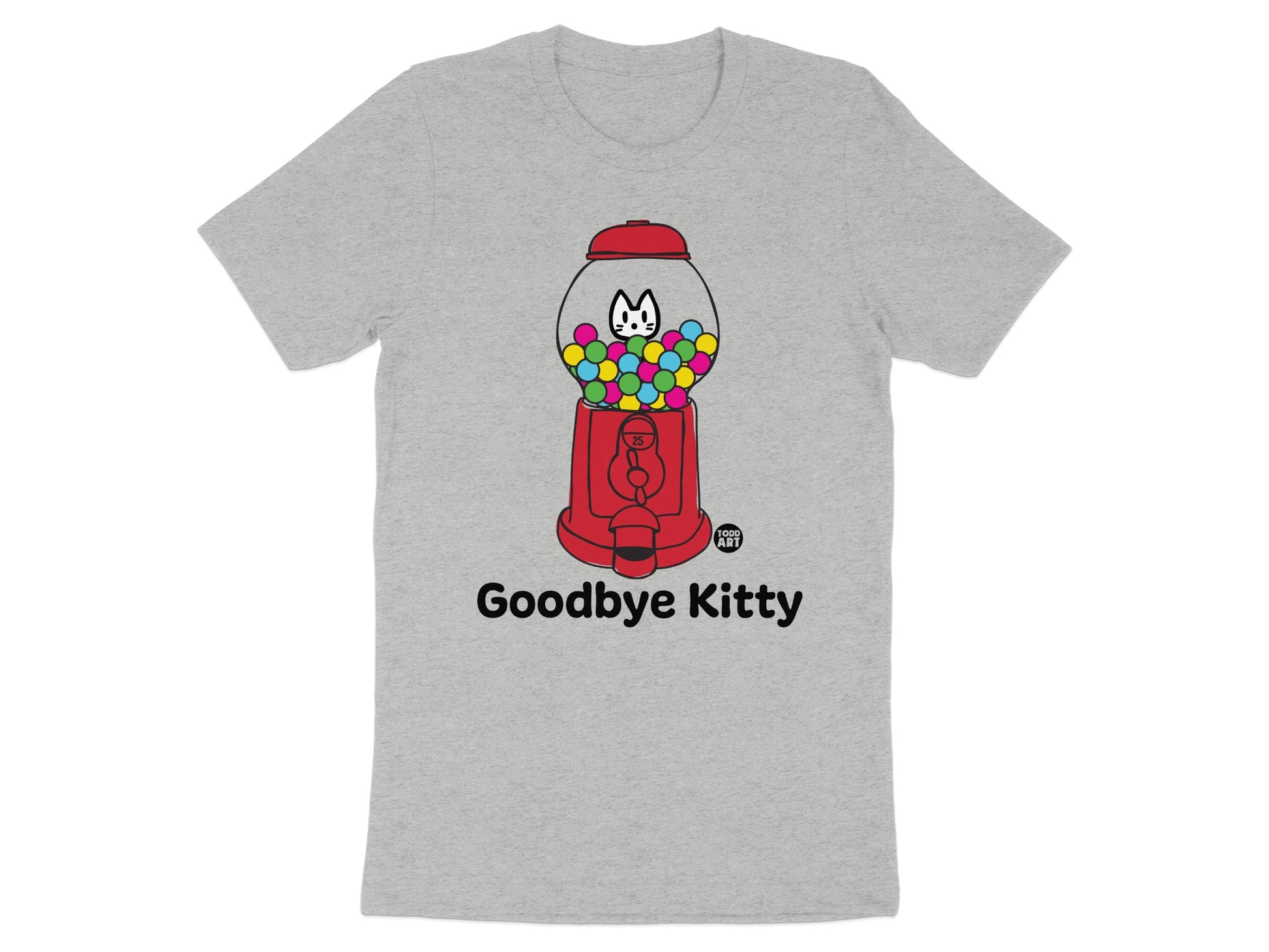 Goodbye Kitty Bubblegum Machine Graphic T-Shirt