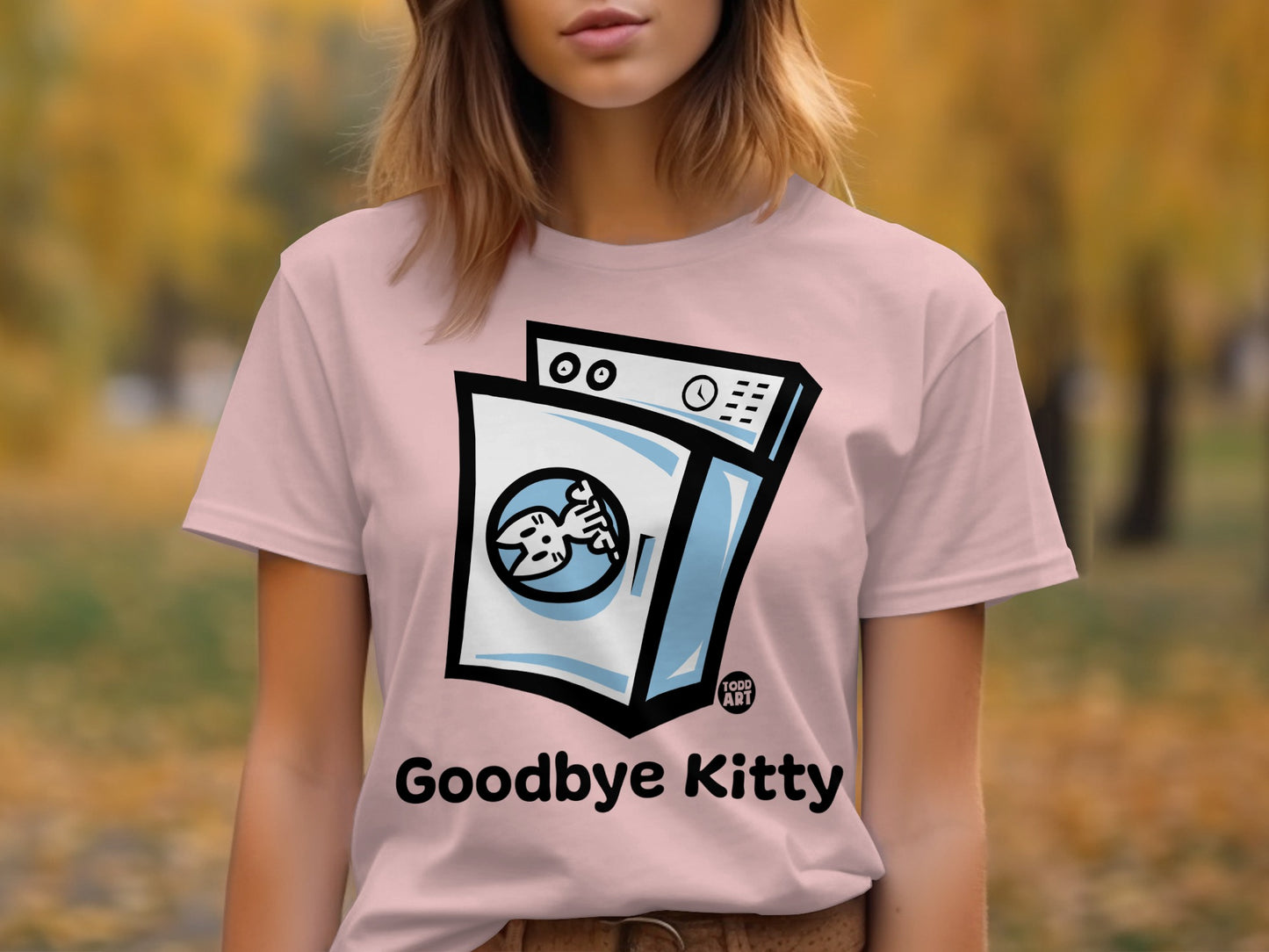 Goodbye Kitty Graphic Tee Fun Casual Wear Shirt