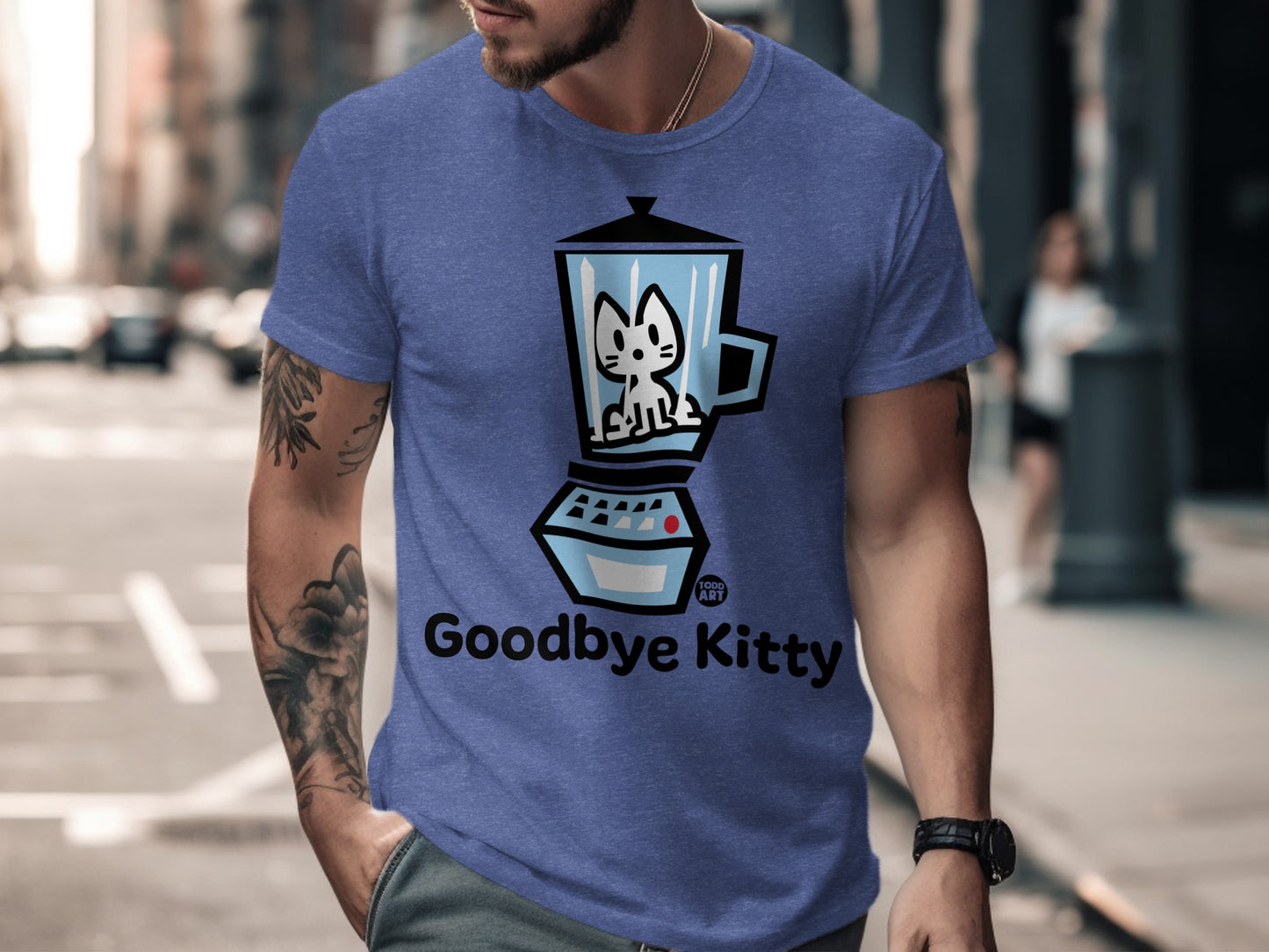 Goodbye Kitty Graphic T-Shirt for Casual Wear