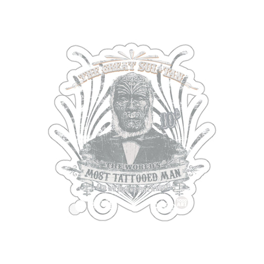 The World's Most Tattooed Man Artwork Sticker