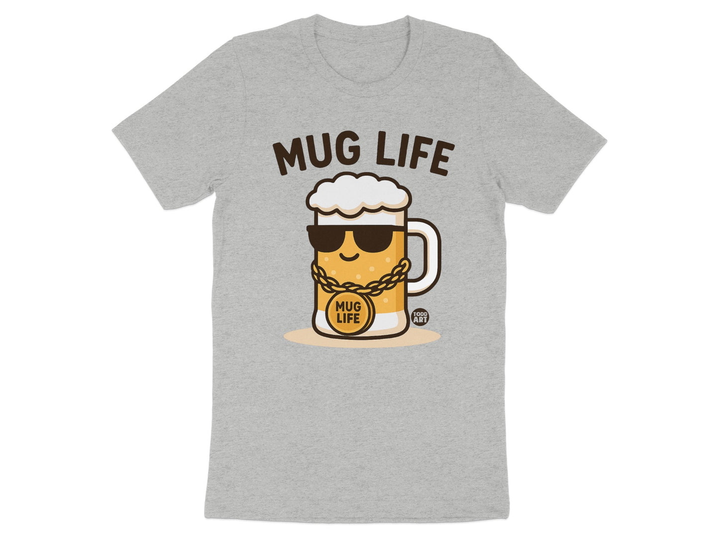 Mug Life Graphic Tee with Cool Beer Mug Design