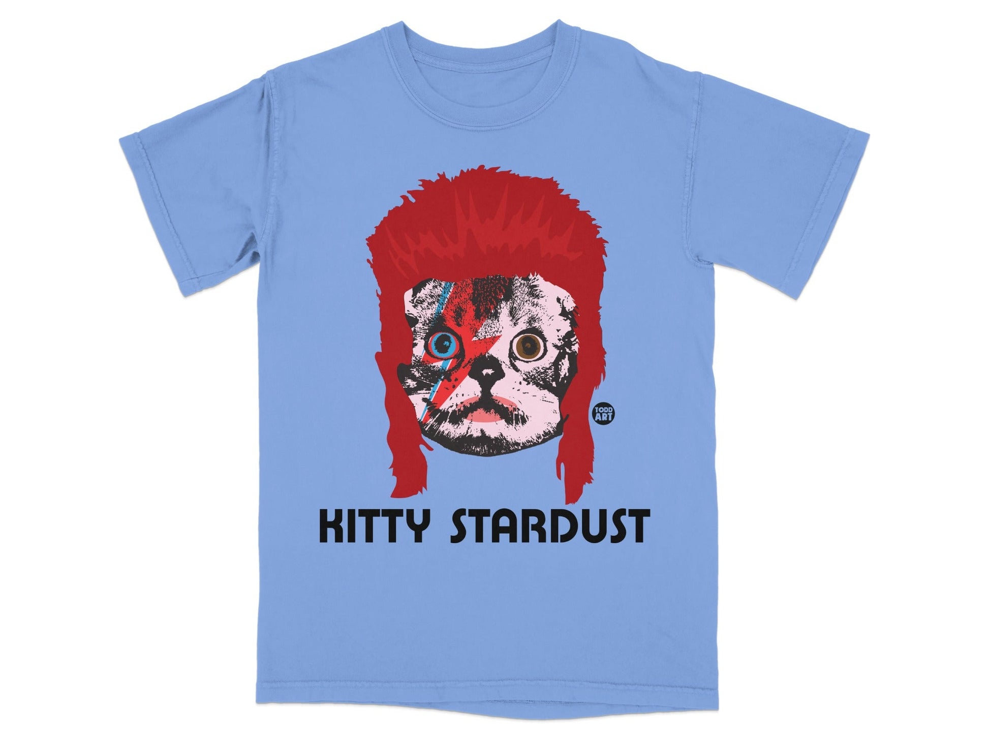Kitty Stardust Cat Graphic Design Shirt