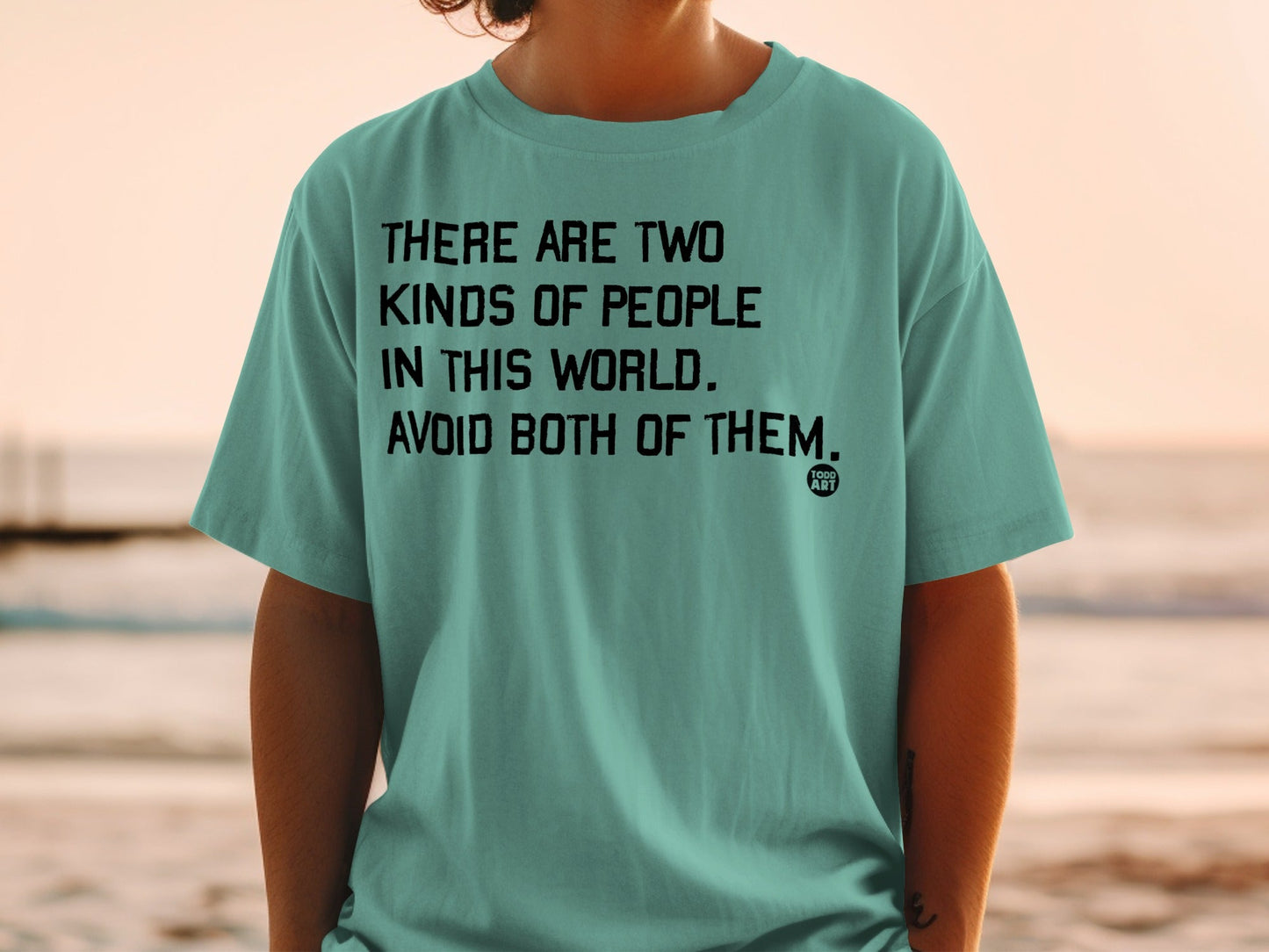 Funny Avoid Both Kinds of People Graphic Tee Shirt