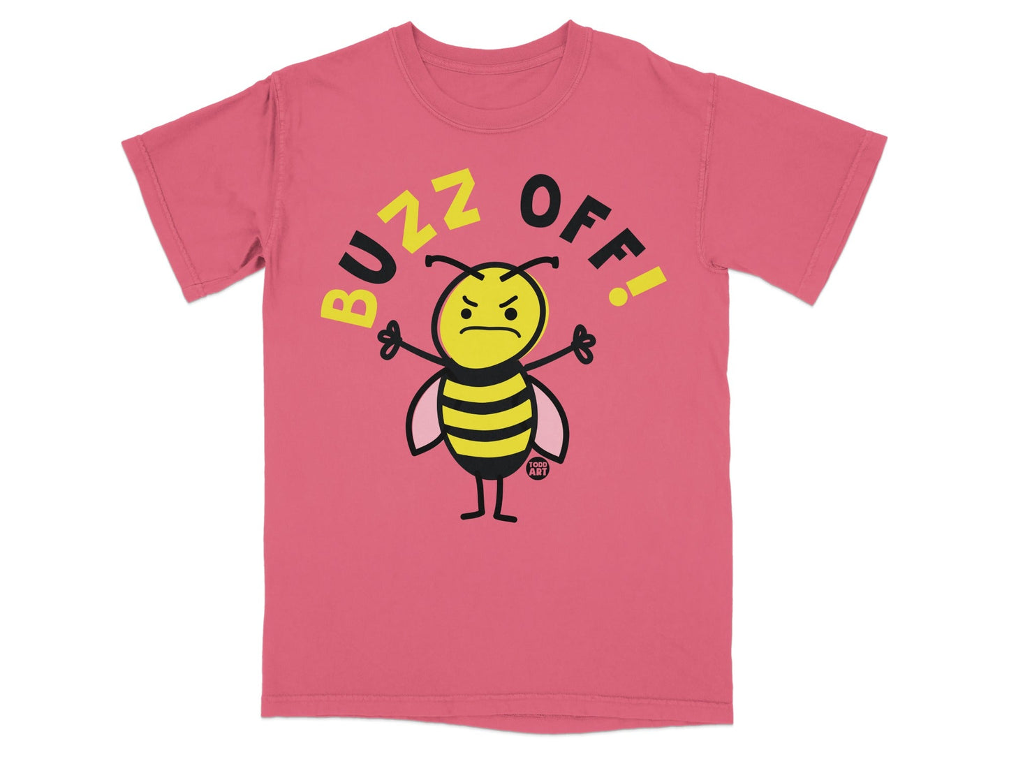 Buzz Off Angry Bee Graphic T-Shirt for Fun Wear