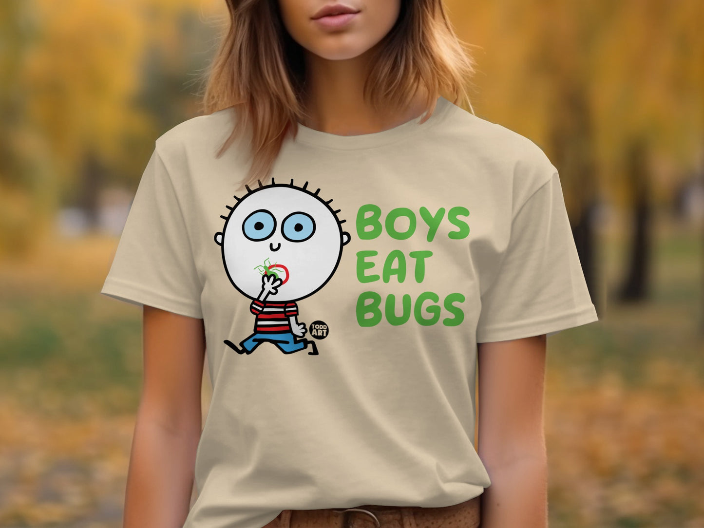 Boys Eat Bugs Short Sleeve T-Shirt Graphic Tee